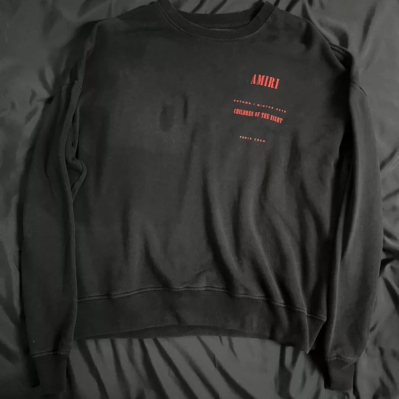 Amiri Amiri 18AW Children of the Night cotton sweatshirt Size US S / EU 44-46 / 1 - 2 Thumbnail