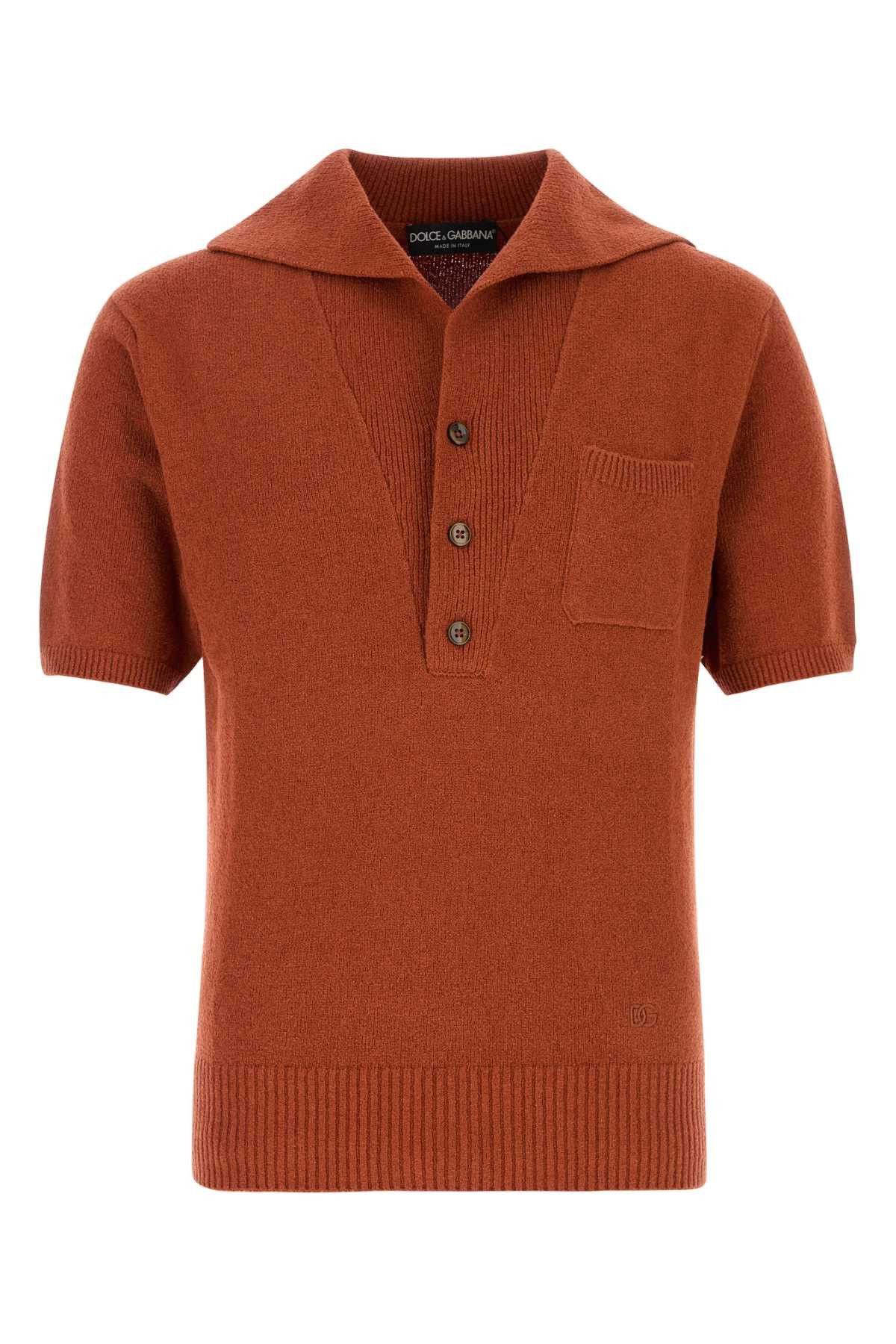 Dolce & Gabbana Break Cotton Blend Polo Shirt Size US M / EU 48-50 / 2 - 1 Thumbnail
