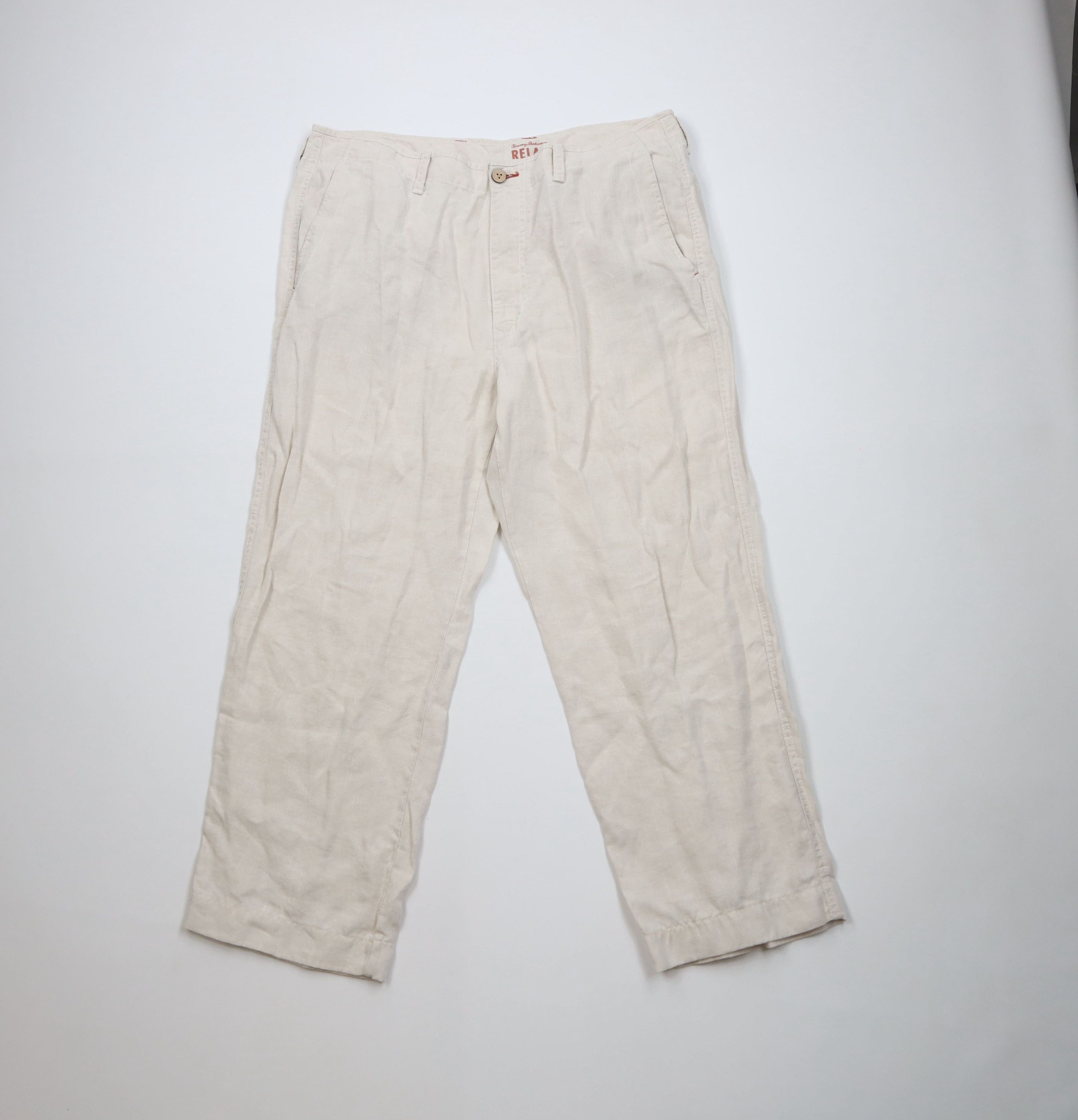 Tommy Bahama Vintage Tommy Bahama Linen Wide Leg Beach Harem Pants Beige Size US 38 / EU 54 - 1 Thumbnail