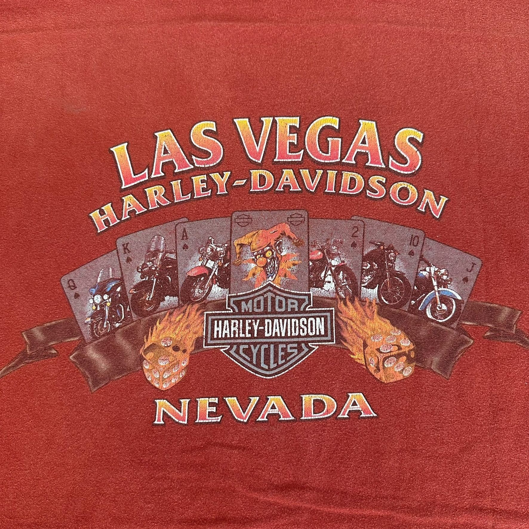Harley Davidson Vintage Y2K Harley Davidson Las Vegas T-Shirt Flames Jester Size US XXL / EU 58 / 5 - 5 Thumbnail