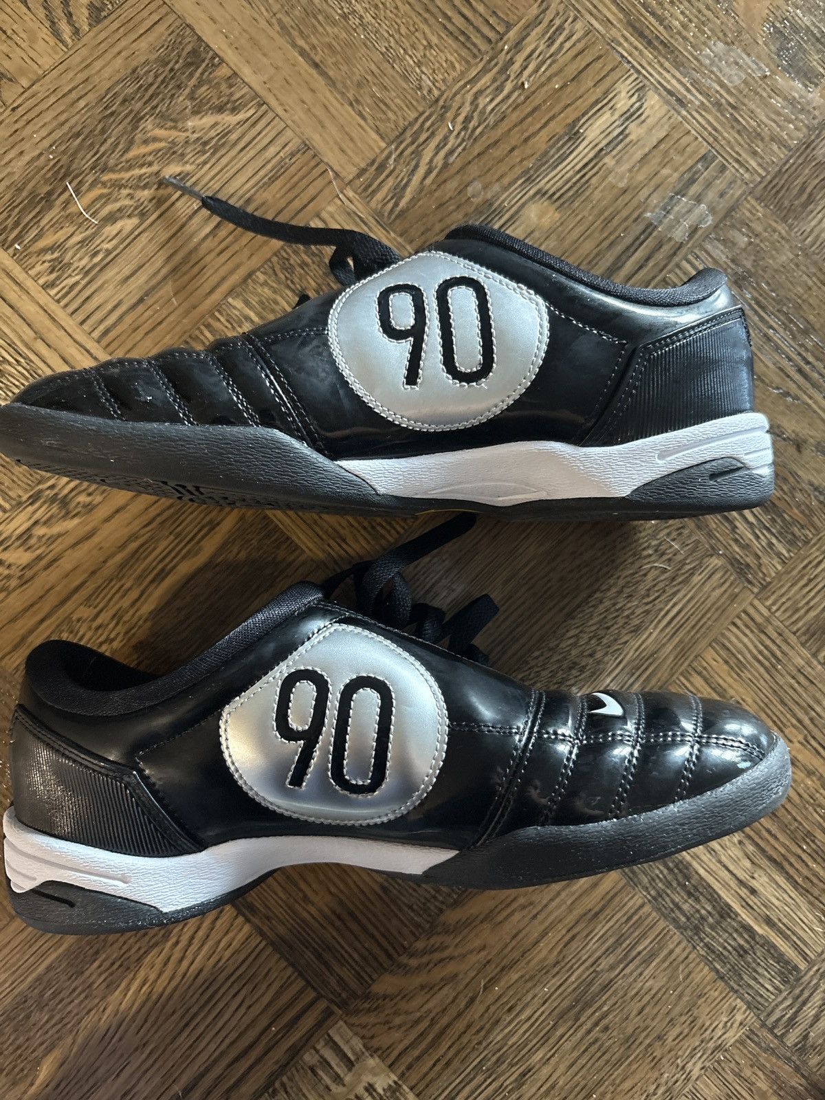 Nike Nike Total 90 III Black Silver Size US 6.5 / EU 39-40 - 3 Thumbnail