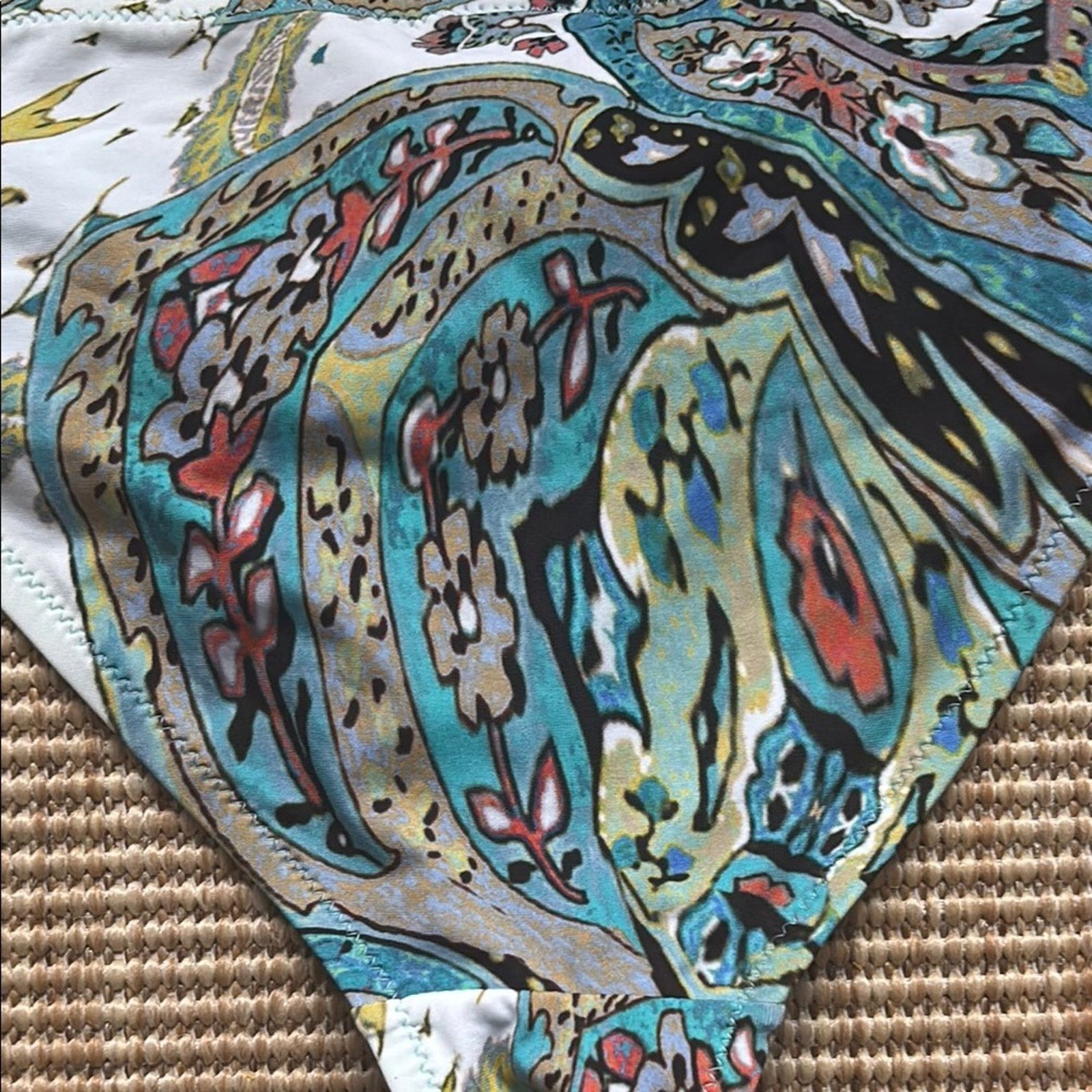 Blumarine NWT Blumarine turquoise Bikini yellow blue beads Set M Size ONE SIZE - 9 Thumbnail