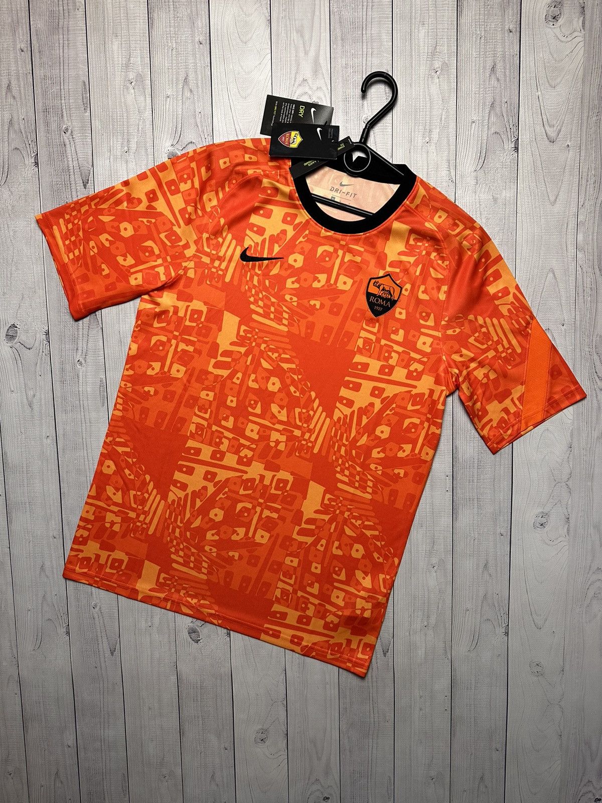 Nike AS Roma soccer jersey rare orange size M