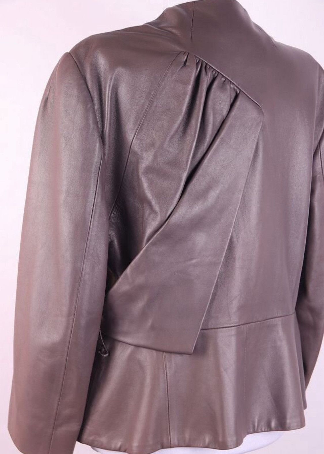 Dior Christian Dior Leather Belt Detail Back Abstract Jacket Size XL / US 12-14 / IT 48-50 - 3 Thumbnail