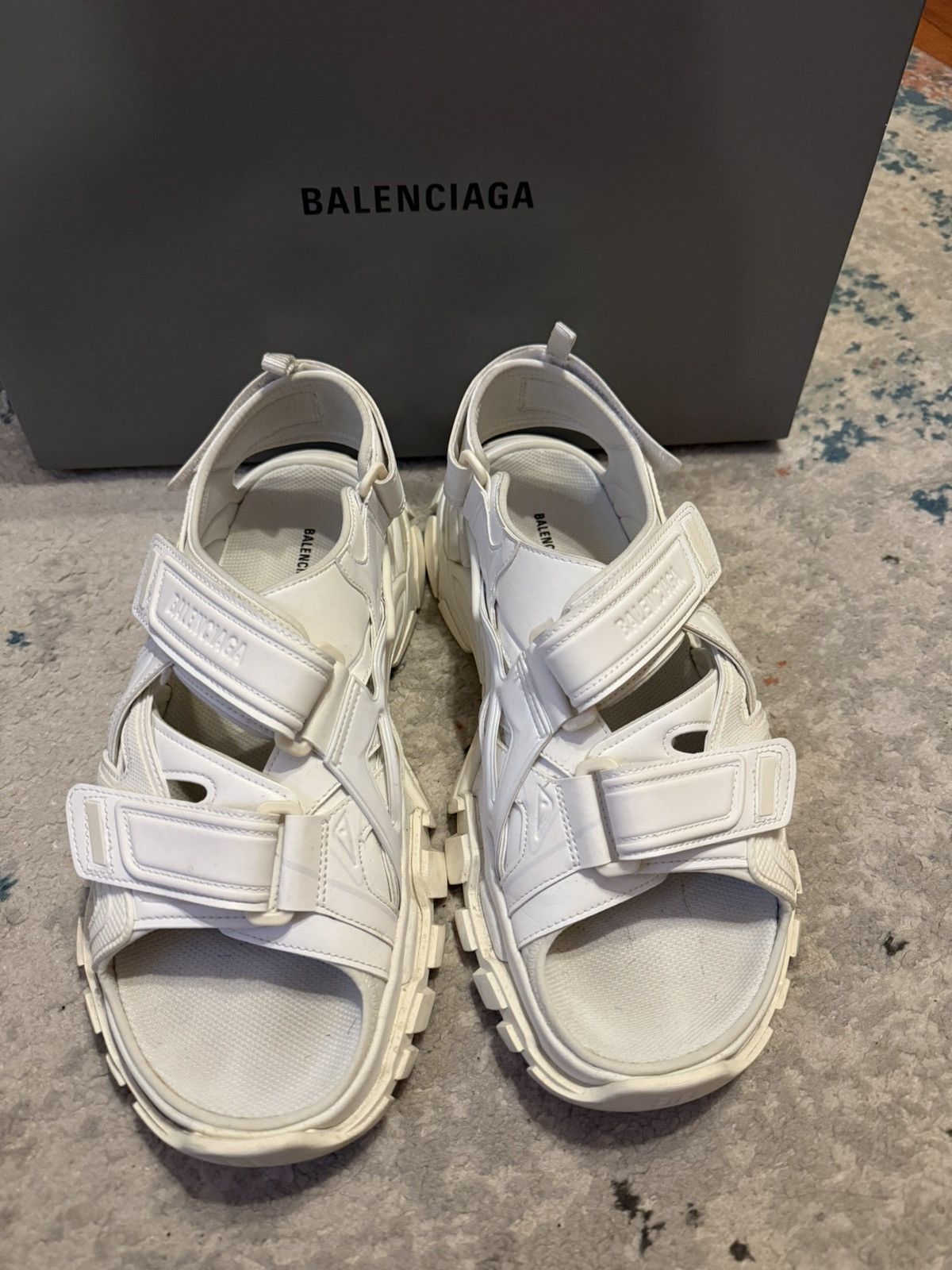 Balenciaga Balenciaga Track Sandal White Size US 11 / EU 44 - 1 Thumbnail
