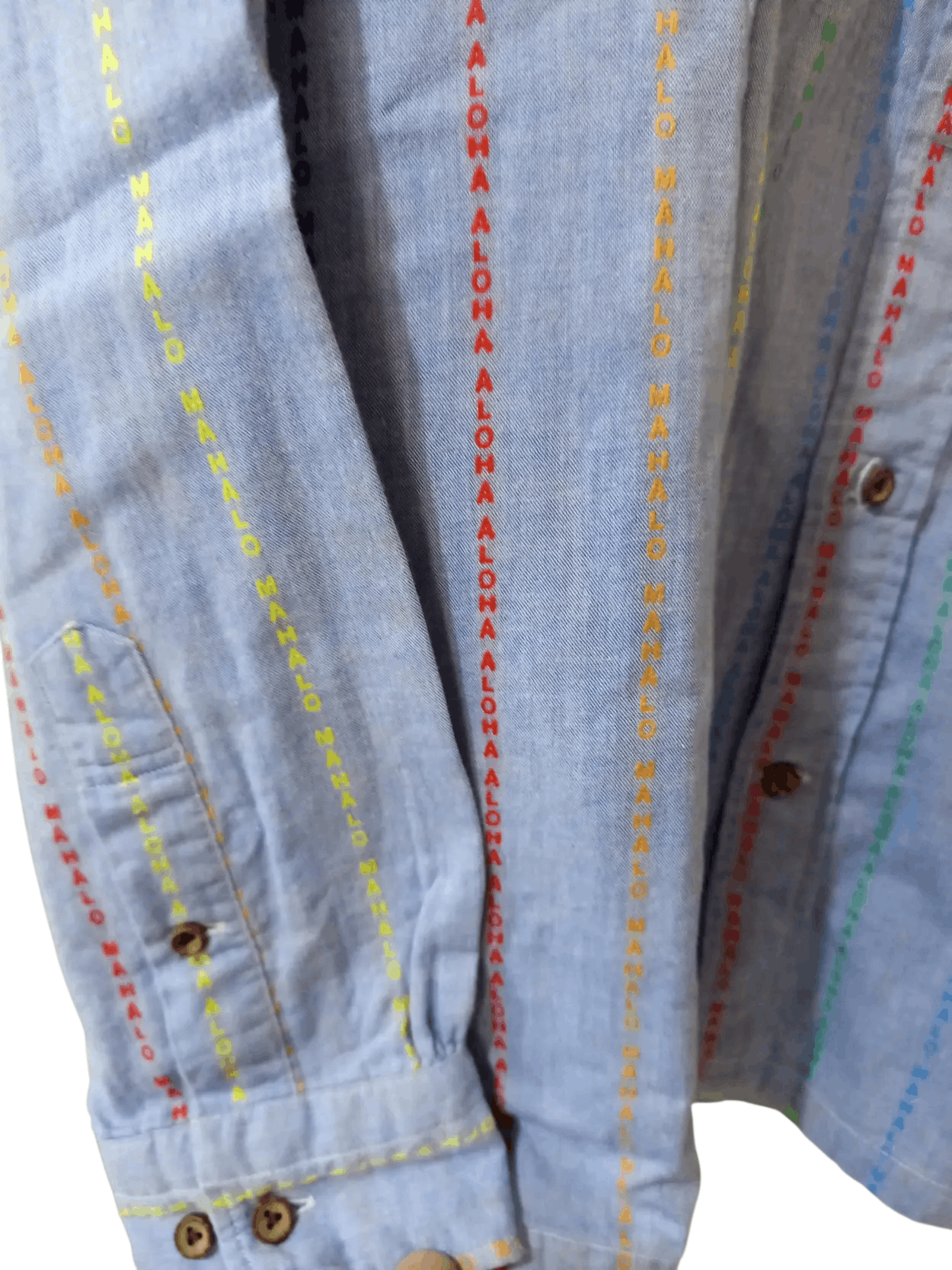 Sun Surf Sun Surf SS17 Aloha Mahalo Embroidered Chambray Shirt Size US L / EU 52-54 / 3 - 7 Thumbnail