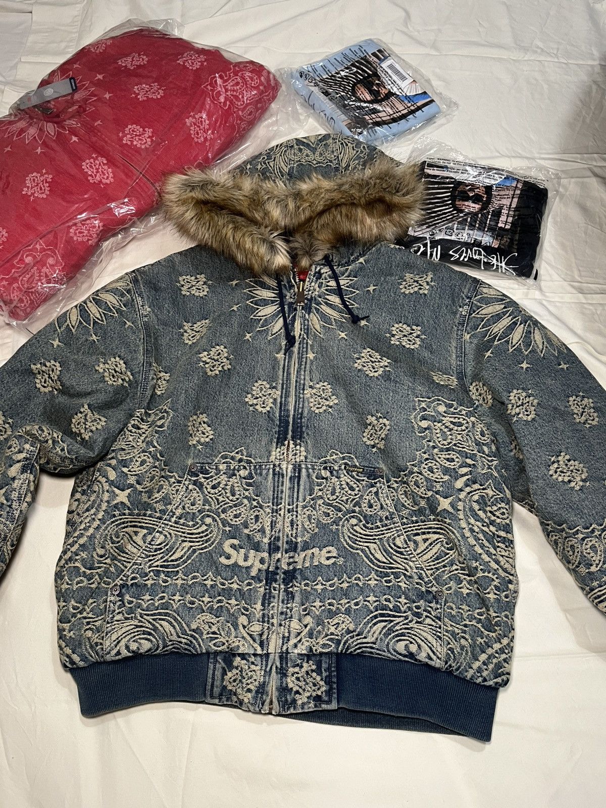 Supreme Supreme denim fur work jacket 3m Size US L / EU 52-54 / 3 - 3 Thumbnail