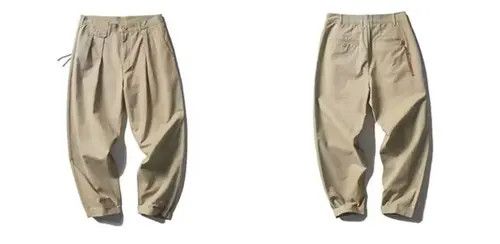 Japanese Brand 21SS Indigo Union Japan Khaki City Worker Cropped Pants Size US 34 / EU 50 - 4 Thumbnail