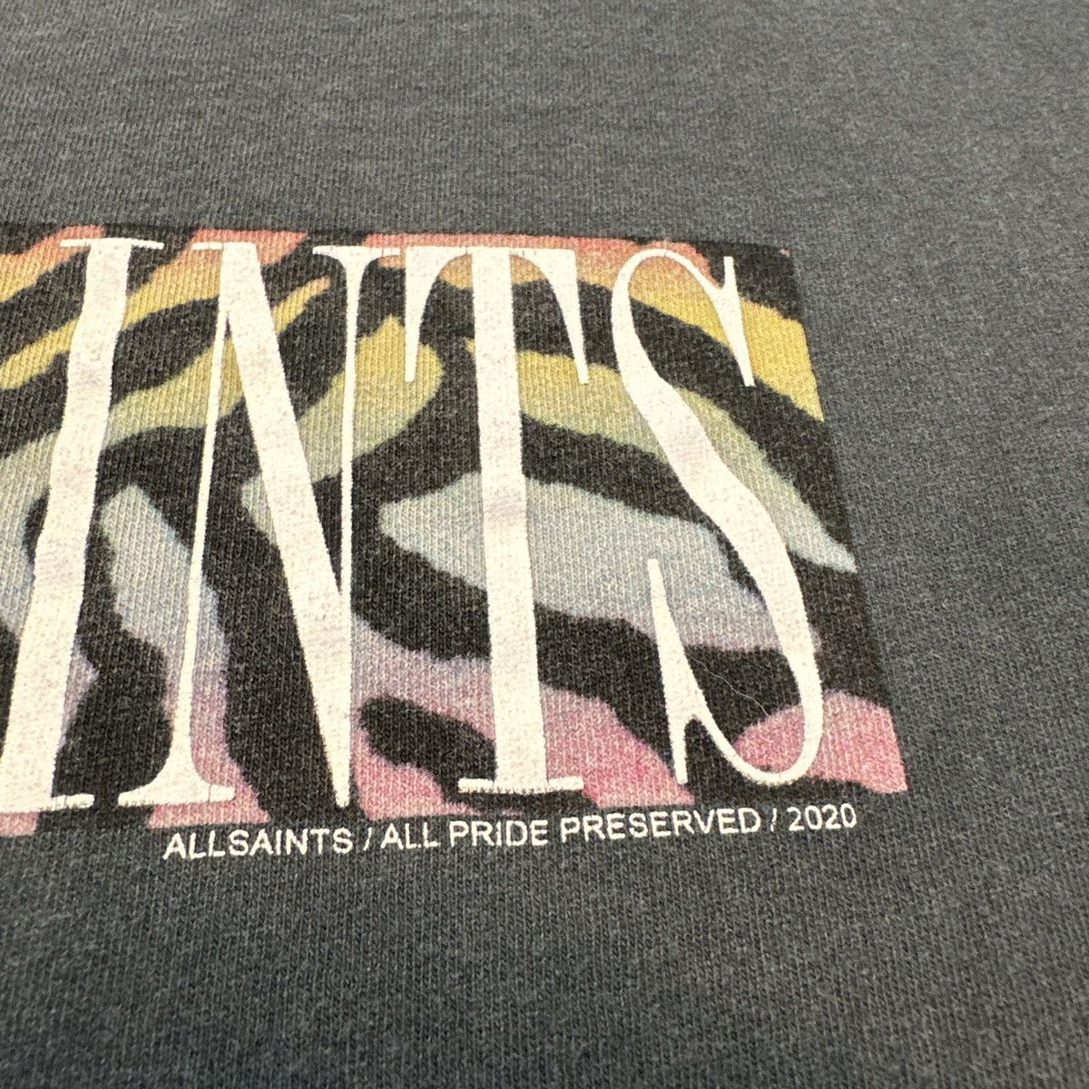 Allsaints AllSaints Pride Leopard Print Logo Spellout Shirt Relaxed Size US M / EU 48-50 / 2 - 3 Thumbnail