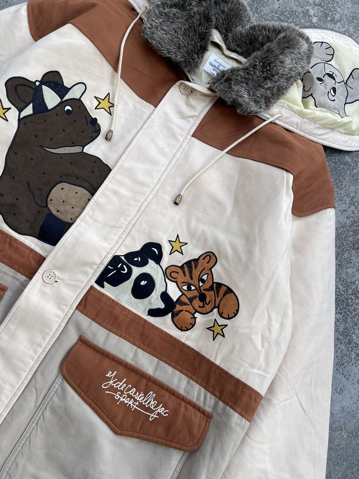 Jean Charles De Castelbajac × Vintage Vintage Castlebajac Family Collection Split Hood Jacket Size US L / EU 52-54 / 3 - 4 Thumbnail