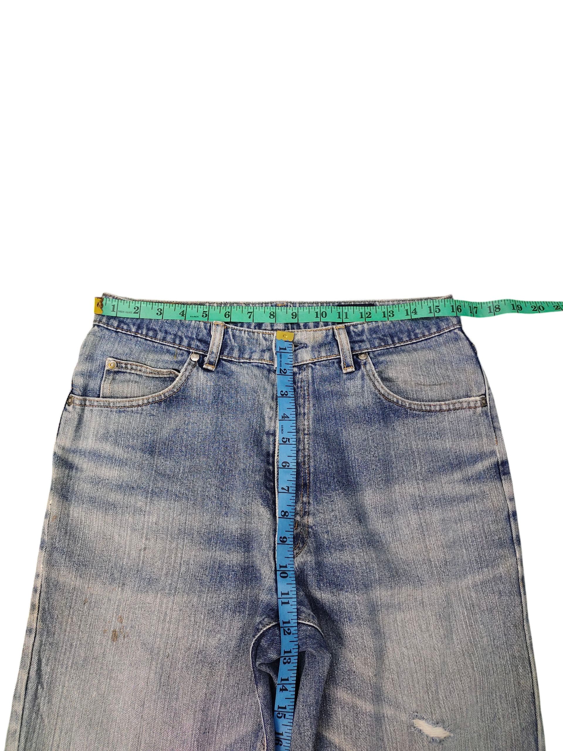 Comme des Garcons × Undercover Vintage Woodduck Japan Clawmark Distress Faded Denim Jeans Size US 32 / EU 48 - 17 Thumbnail