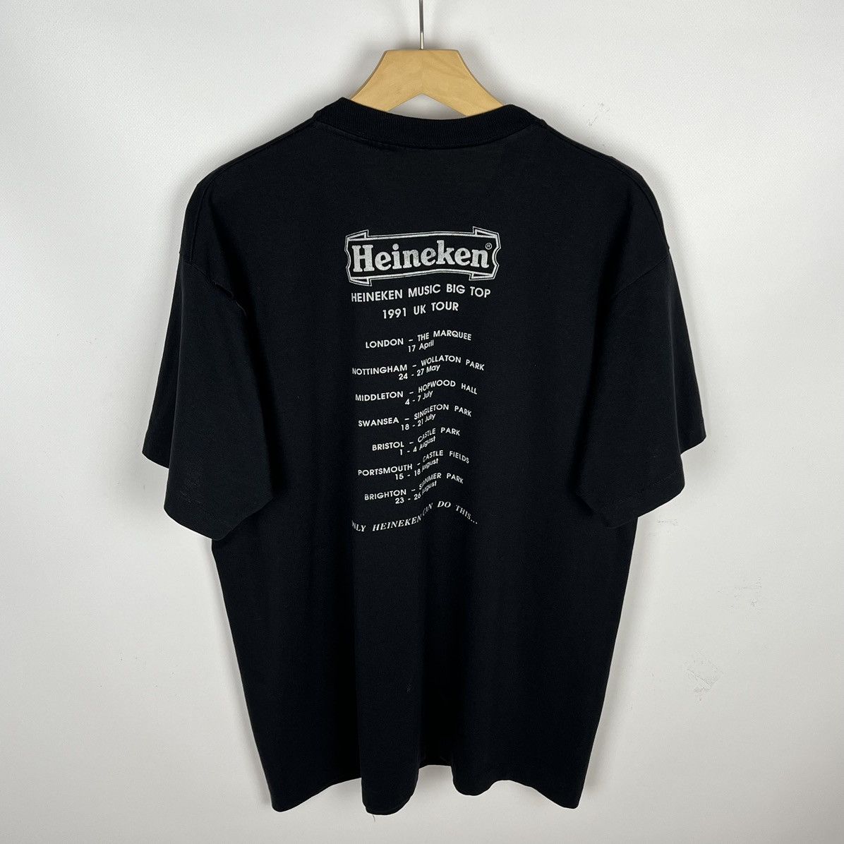 Heineken Vintage Heineken Music big top UK tour tee 1991 Size US XL / EU 56 / 4 - 16 Thumbnail