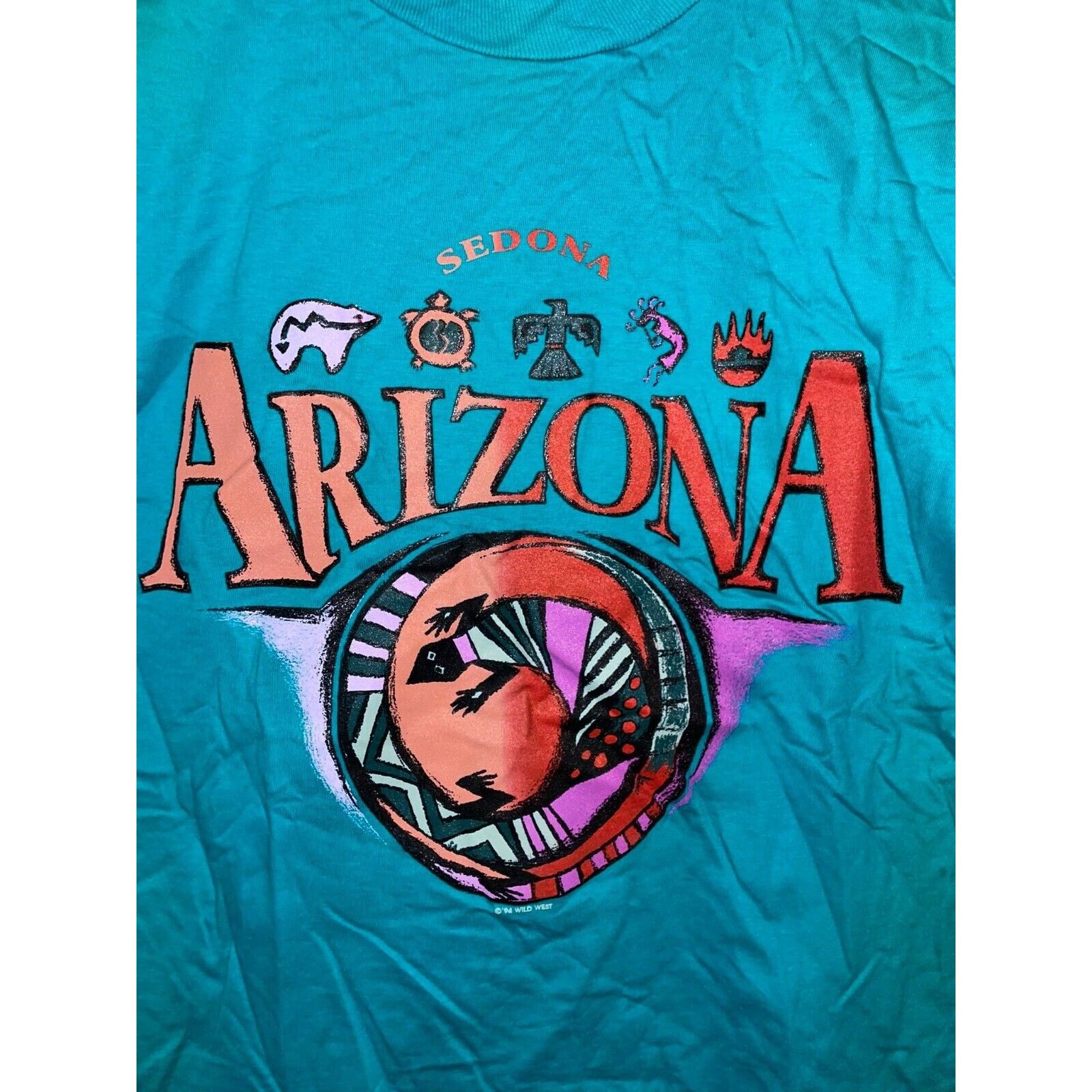Jerzees Vintage Native American Shirt Arizona Sedona Tee VTG 90s L Size US L / EU 52-54 / 3 - 2 Thumbnail