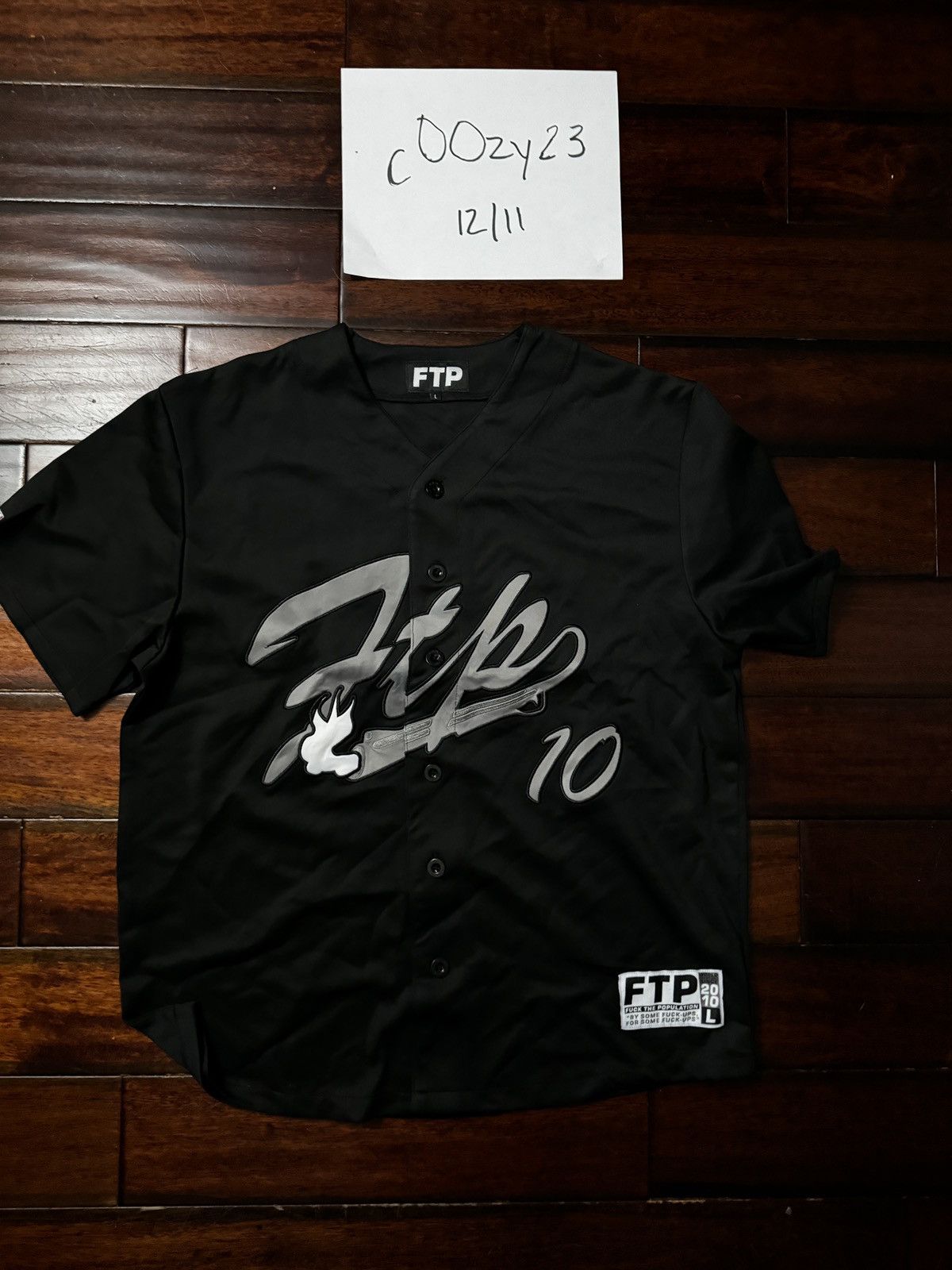 Fuck The Population FTP 10 yr anniversary jersey Size US L / EU 52-54 / 3 - 4 Thumbnail