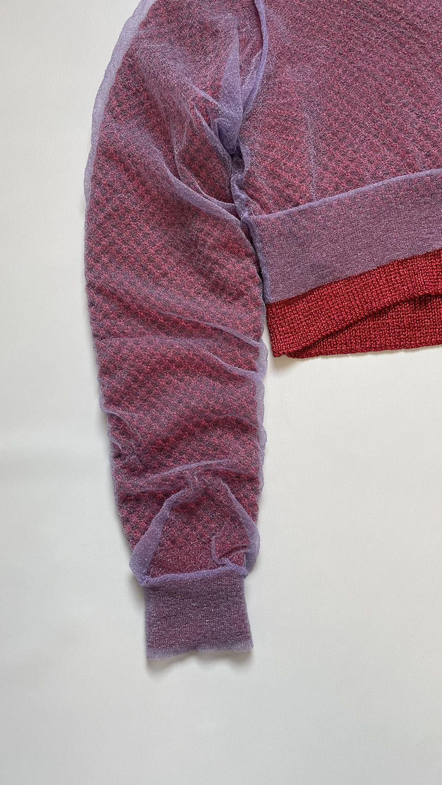 Comme des Garcons Cropped Double Layer Glitter Sweater Size S / US 4 / IT 40 - 8 Thumbnail