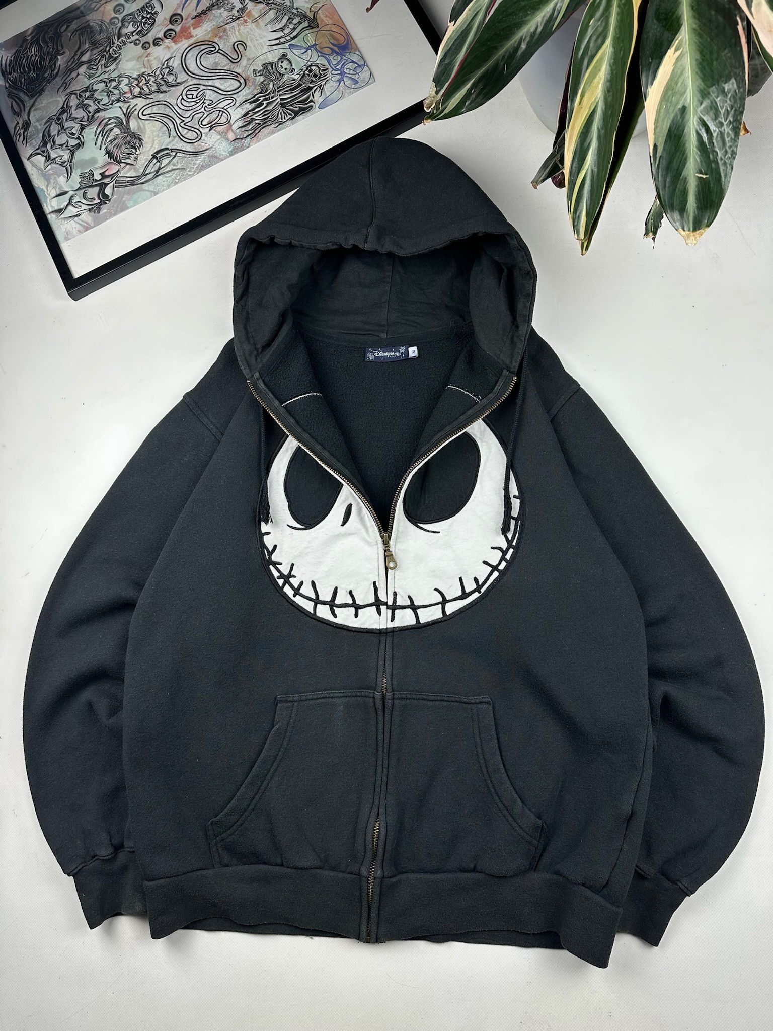 Cartoon Network Vintage 2000s The Nightmare Before Christmas Zip Up Hoodie Size US M / EU 48-50 / 2 - 3 Thumbnail