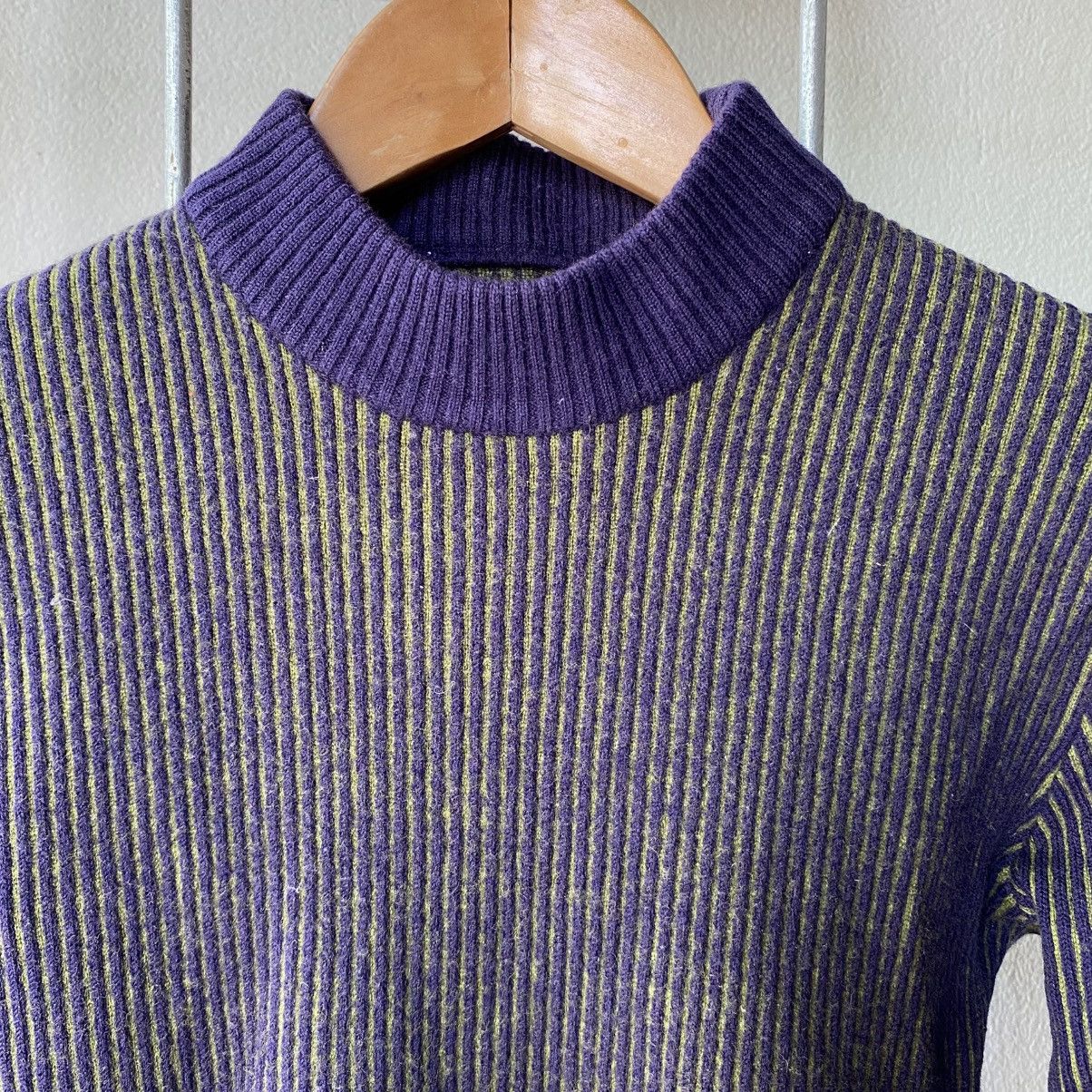 Givenchy GIVENCHY Purple Ribbed Knit Sweater Size XS / US 0-2 / IT 36-38 - 3 Thumbnail