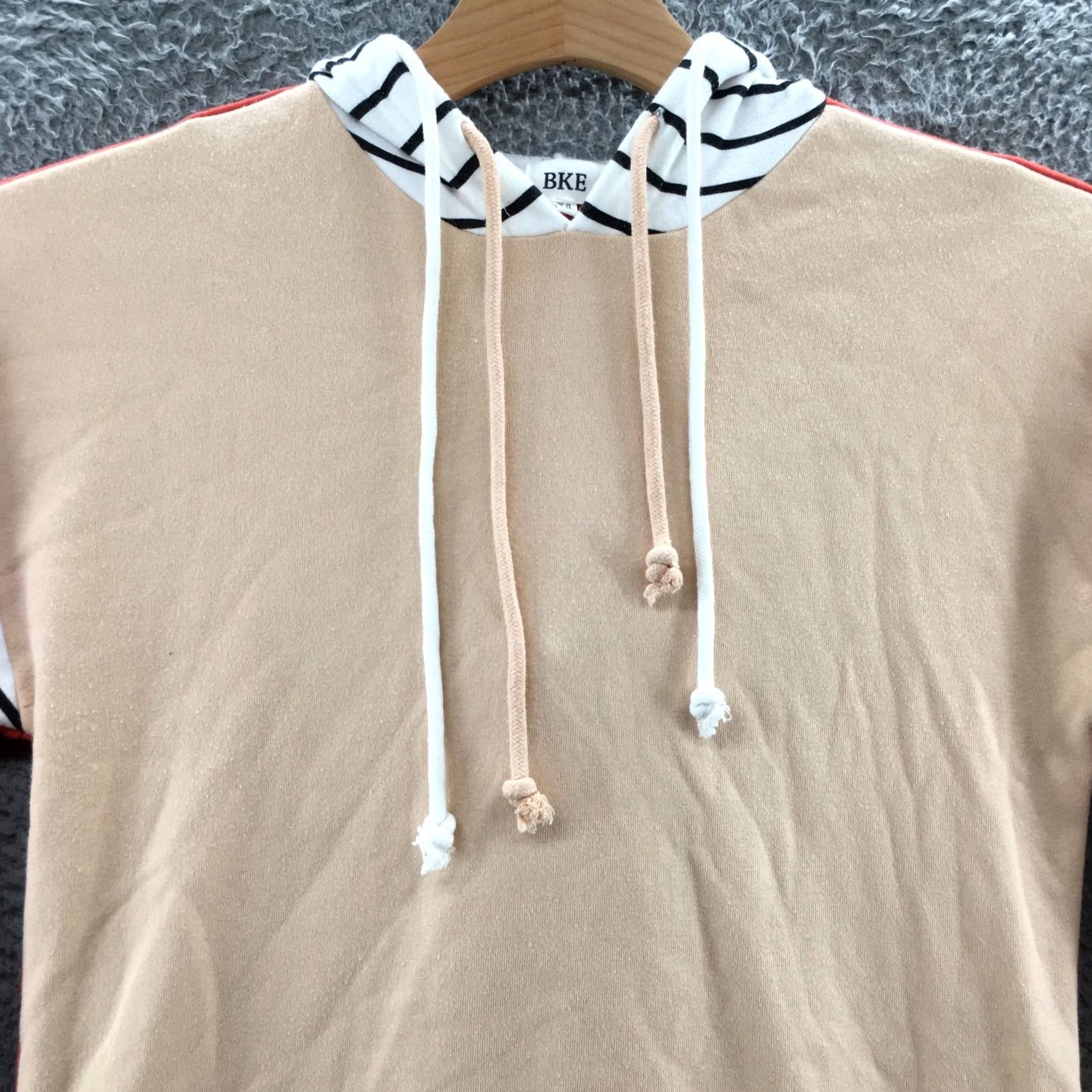BKE BKE Hoodie Womens XS Red Orange Cotton Hooded Long Sleeve Pullover Shirt Mens Womens Girl Boy Size XS / US 0-2 / IT 36-38 - 2 Thumbnail