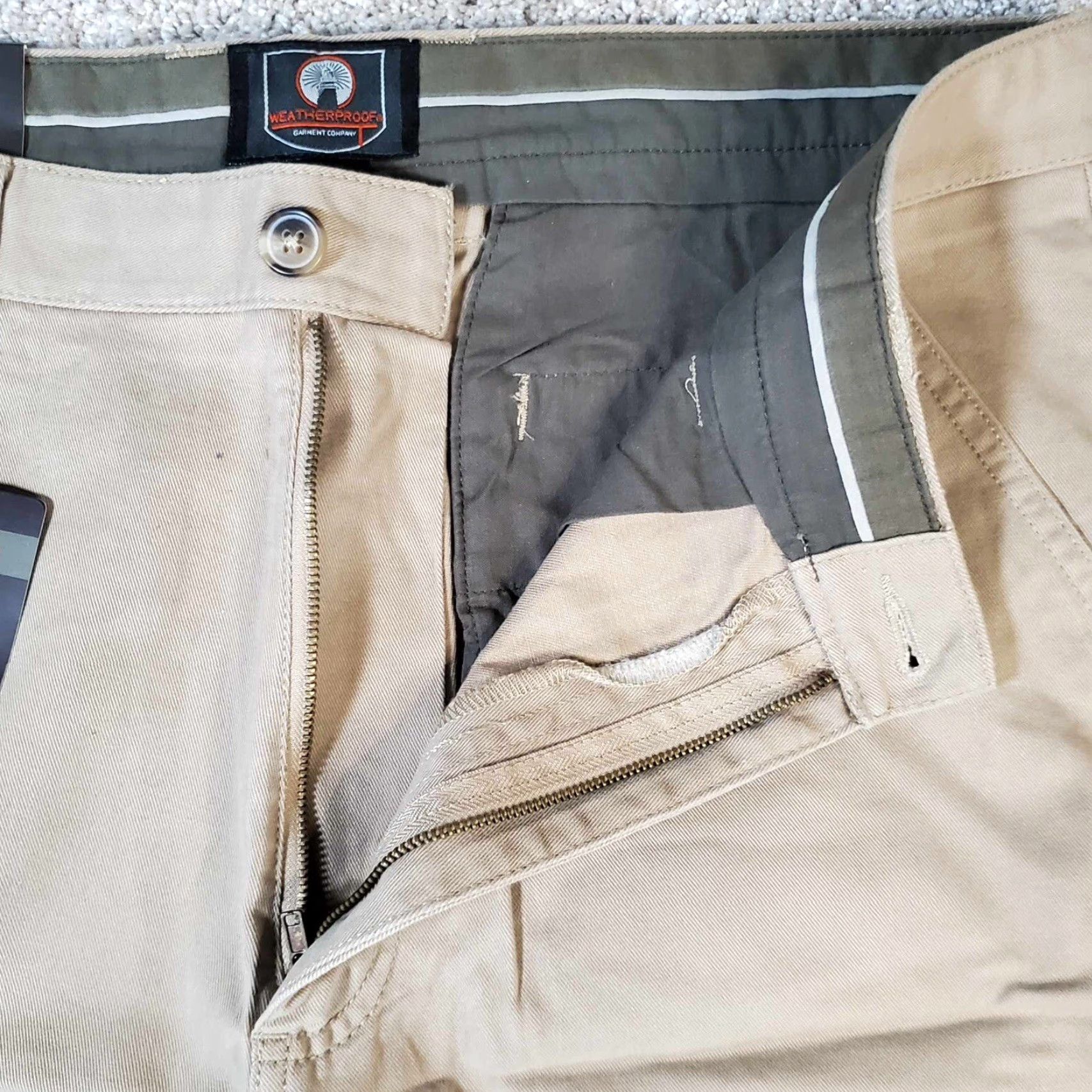 Weatherproof Weatherproof Mens Pants Chino Stretch Relaxed Fit 34x30 Multicolor Casual Workwear 34 Inseam Men Regular Size L Trousers Pants Size US 33 - 8 Thumbnail