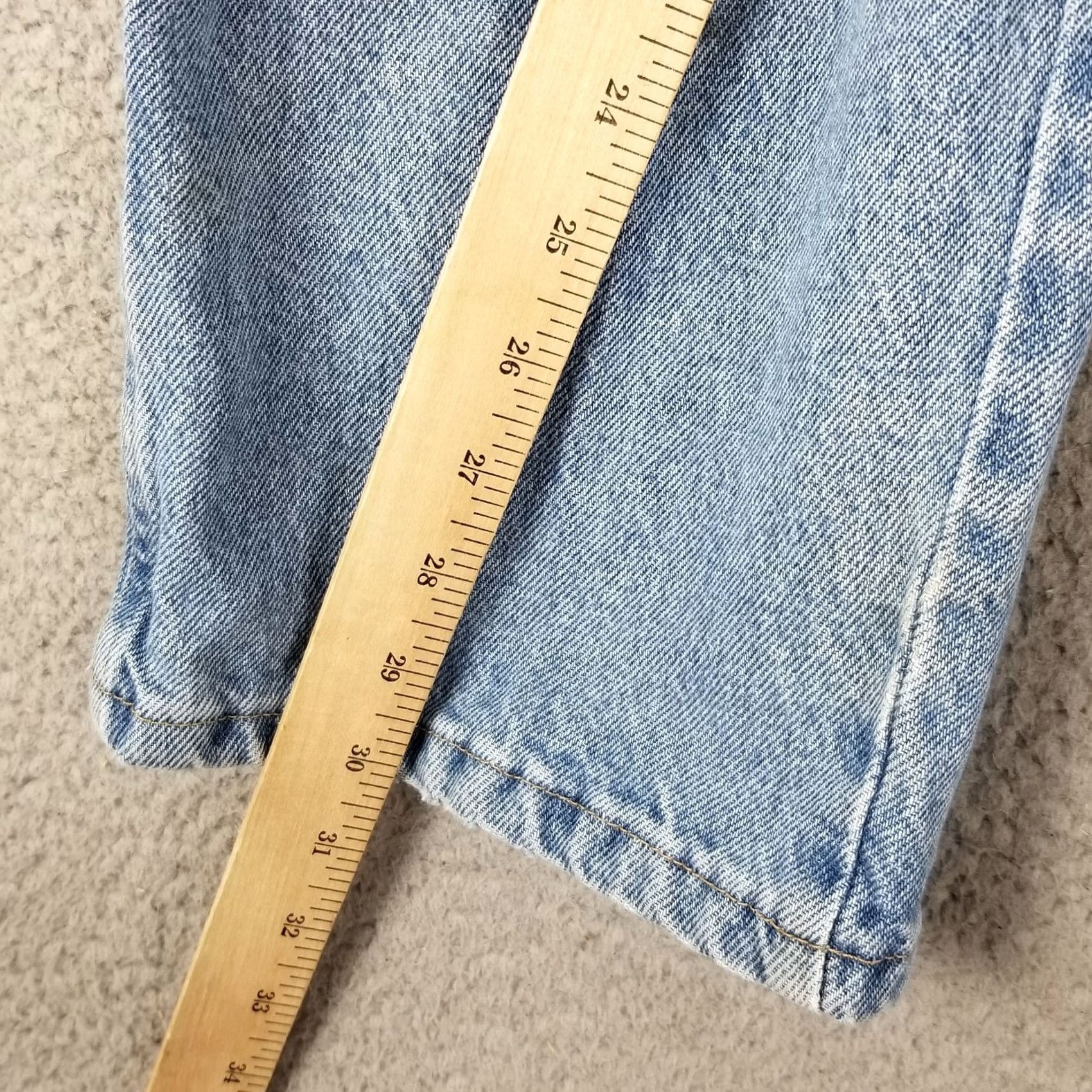 Wrangler Wrangler Jeans Men 34X29 96501SL Workwear Straight Relaxed Distressed Pockets Blue Denim Cotton Jeans Mens Size US 34 / EU 50 - 5 Thumbnail