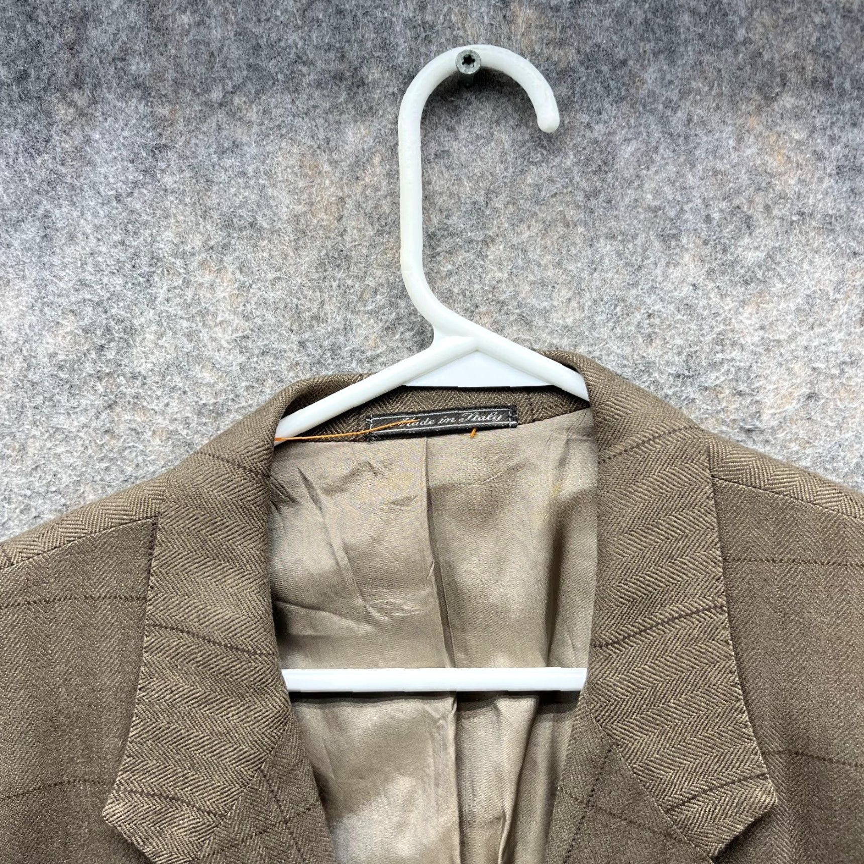 Corneliani Corneliani Blazer Men 42L Brown Cashmere Rayon Glen Check Single-Breasted One-Button Jacket Coat Tailored Blazer Mens Jacket Fashion Suit Casual Size 42R - 5 Thumbnail
