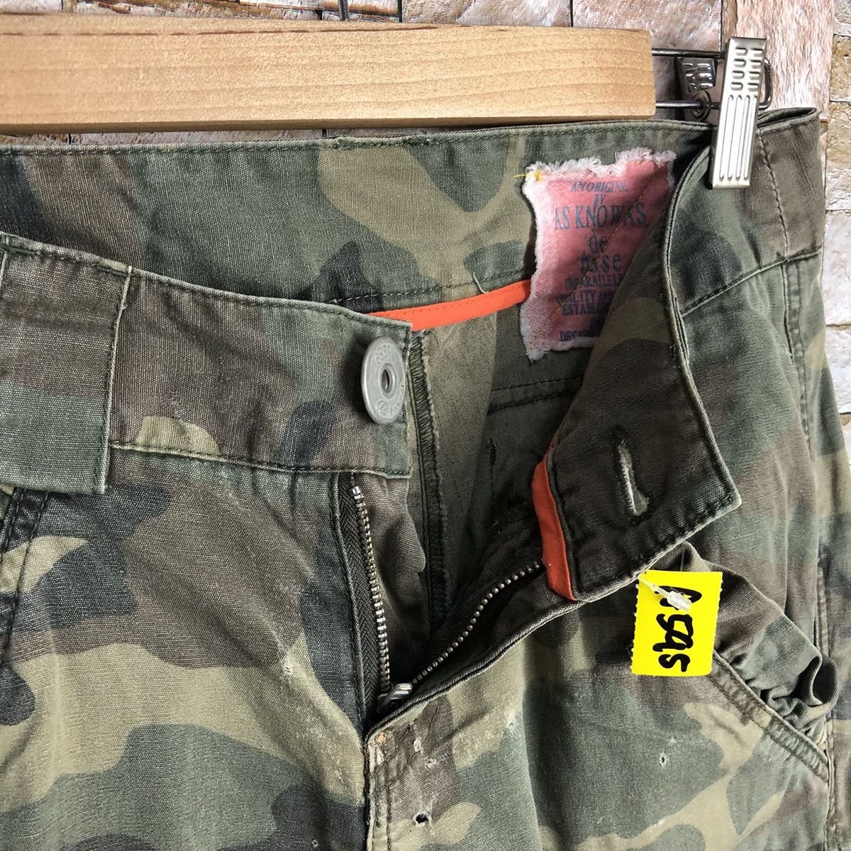 Japanese Brand As Know Is De Base Camo Green Cargo Multipocket Pants #A595 Size 28" / US 6 / IT 42 - 15 Thumbnail