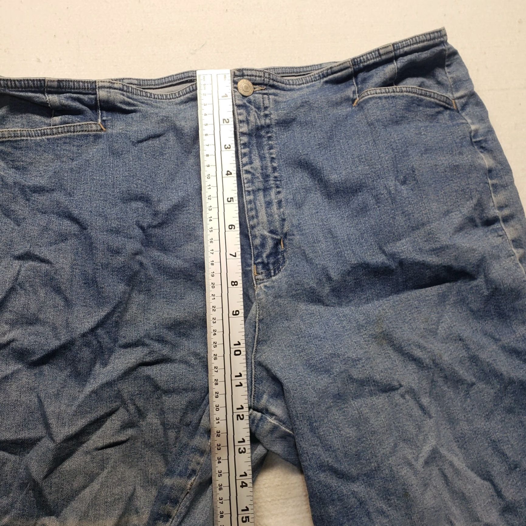 Vintage Taylor Brooke Jeans Women Adult 18 Blue Denim Stretch Straight Waist Regular PANTS 18 Womens Size 40" / US 18 - 5 Thumbnail