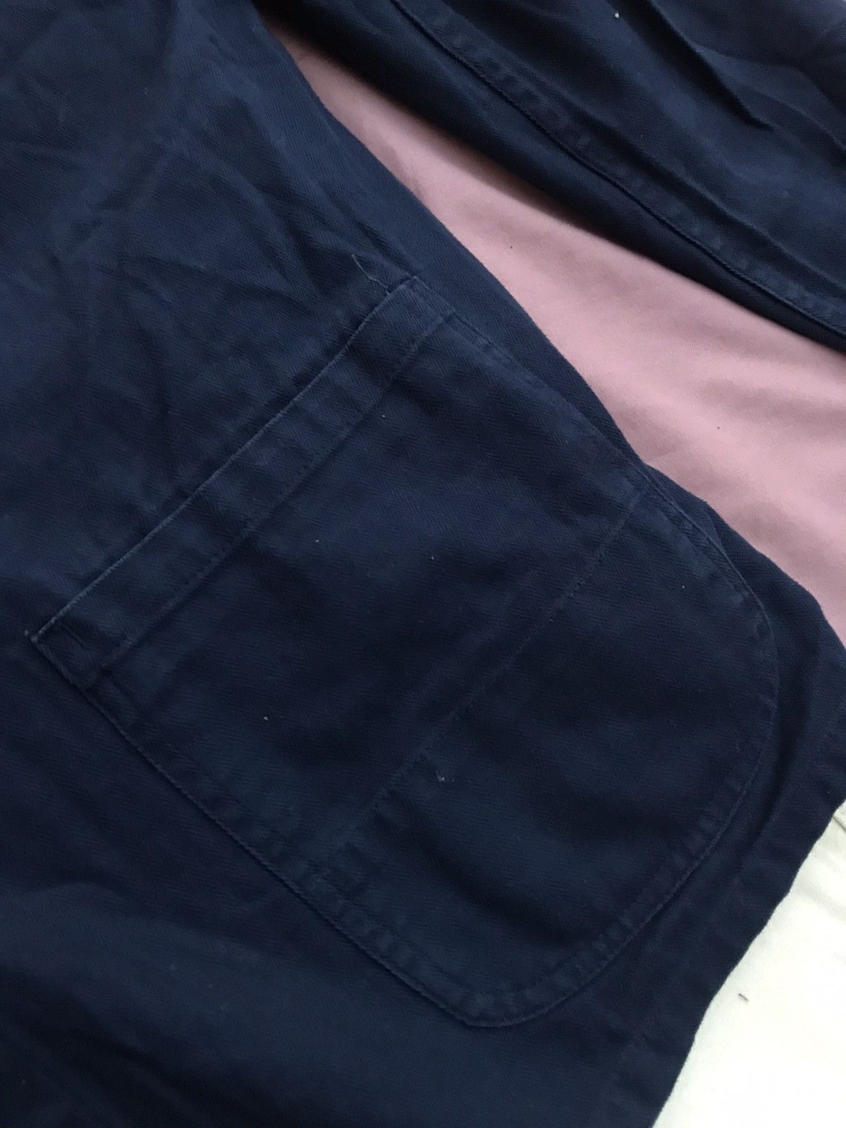 Other NAVY HERRINGBONE HBT HIGH QUALITY COTTON CHORE JACKET Size US M / EU 48-50 / 2 - 7 Thumbnail