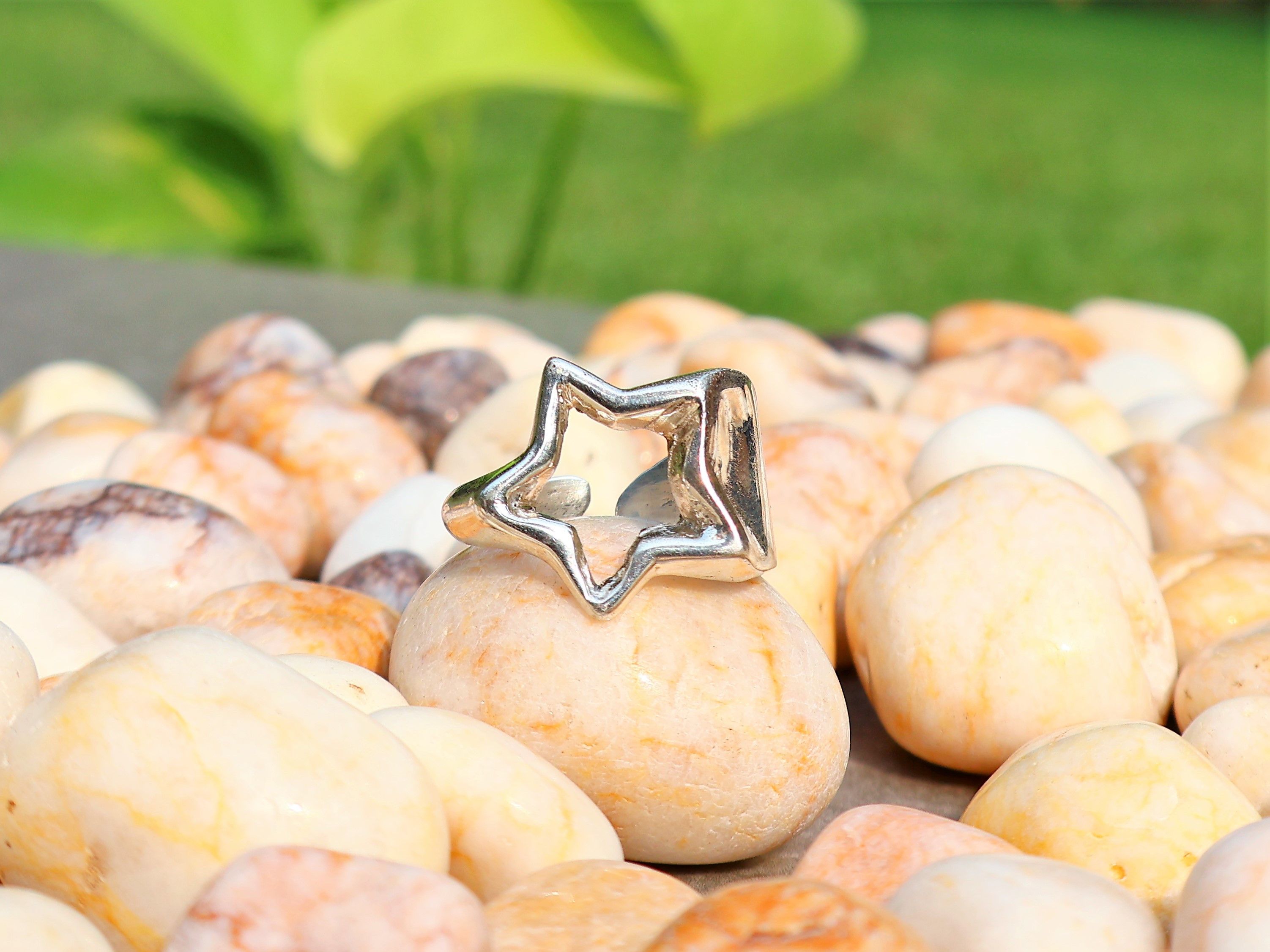 Handmade Star Ring, Statement Chunky Ring, Handmade Sterling Silver, Size ONE SIZE - 3 Thumbnail