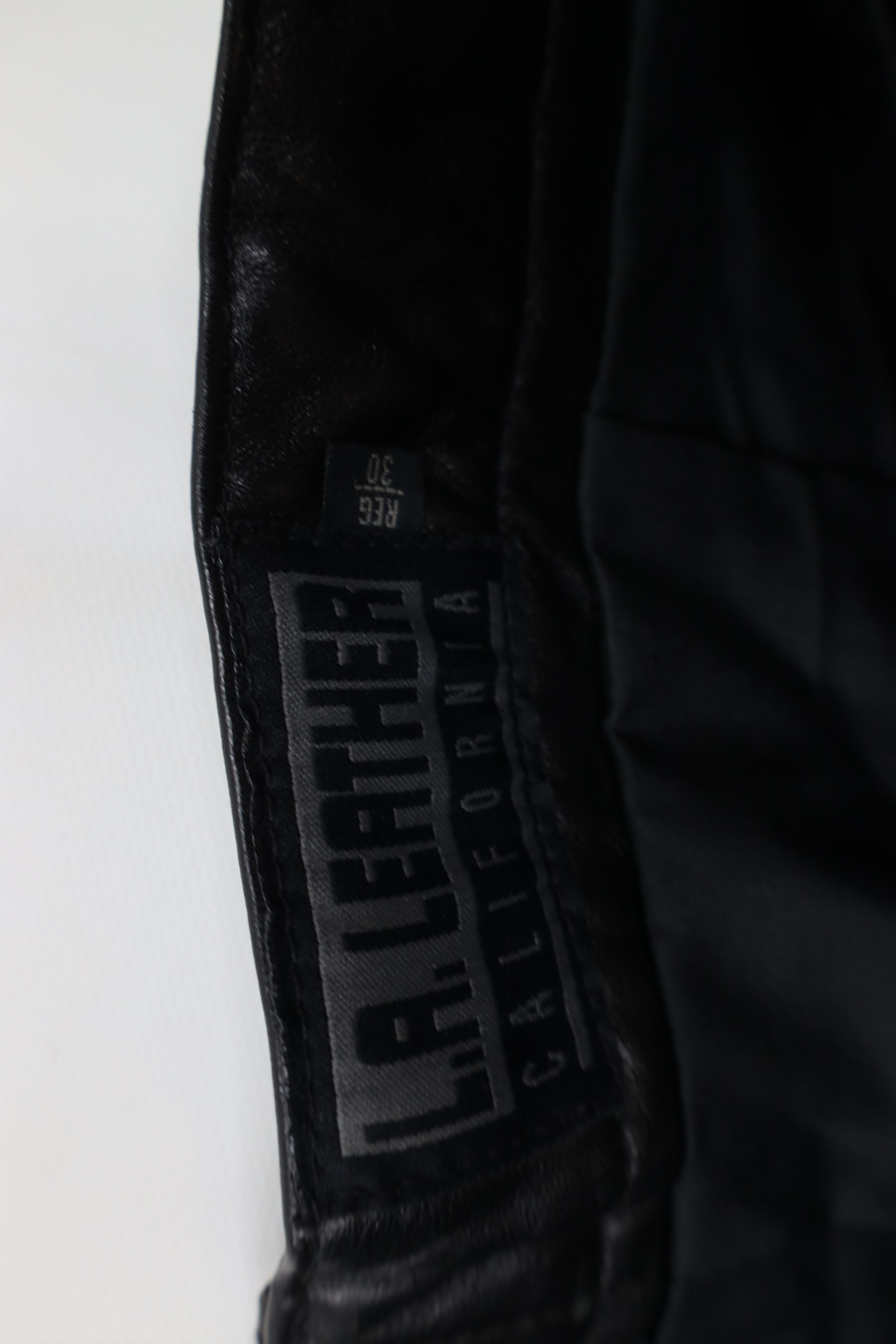 Vintage Vintage 90s Streetwear Soft Leather Straight Leg Pants Size US 30 / EU 46 - 8 Thumbnail