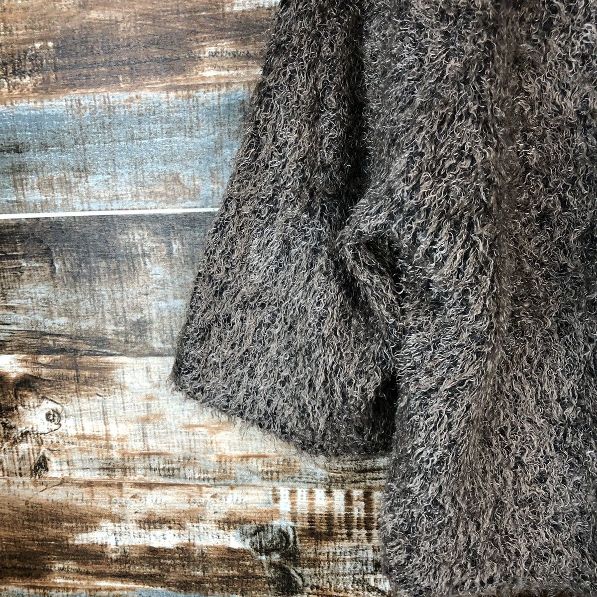 Homespun Knitwear DLL Fashion Messange Grey Mohair fur shaggy Knitwear #C077 Size M / US 6-8 / IT 42-44 - 15 Thumbnail