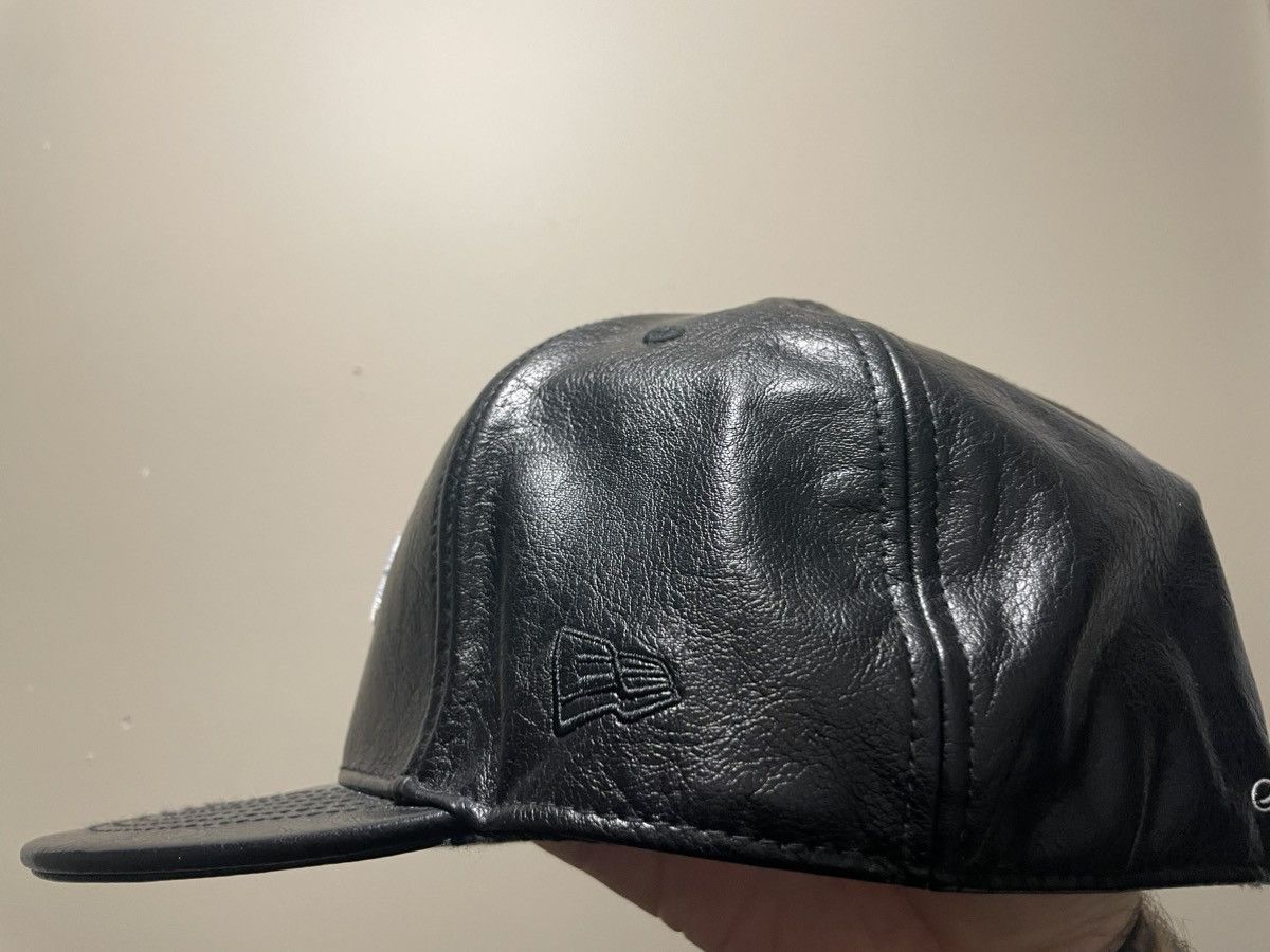Fuck The Population Ftp leather fitted hat Size ONE SIZE - 3 Thumbnail