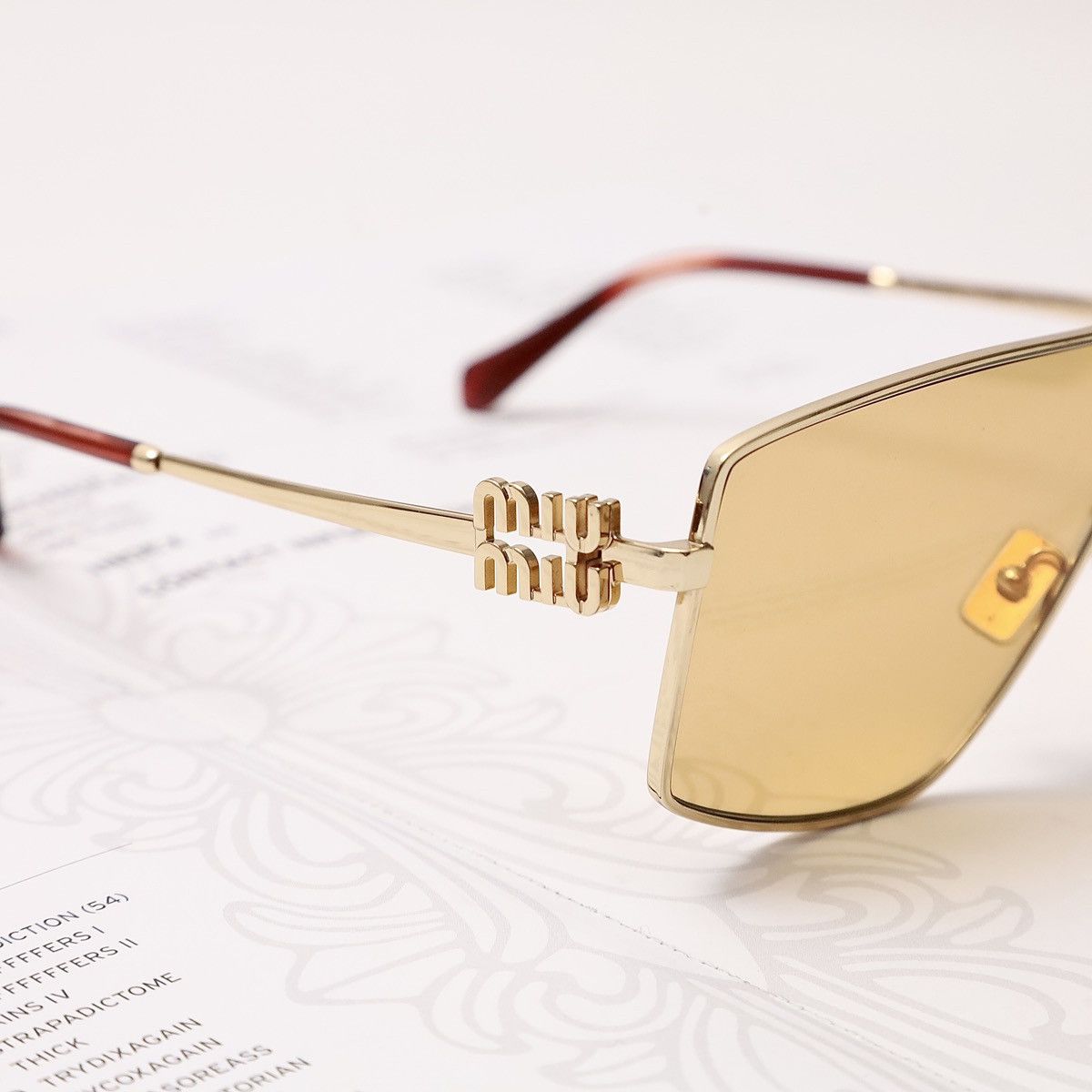 Miu Miu MIU MIU 0MU 51ZS SUNGLASSES Size ONE SIZE - 3 Thumbnail