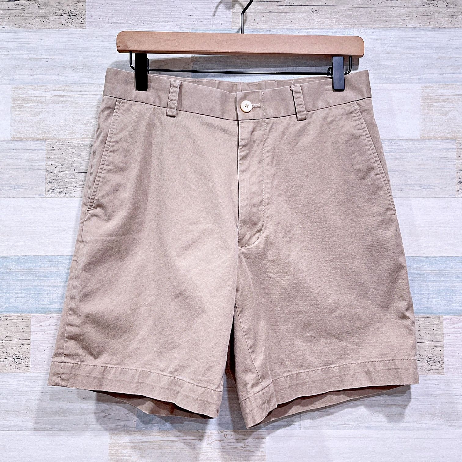 Southern Tide Southern Tide Flat Front Stretch Chino Shorts Beige Mens 30 Size US 30 / EU 46 - 1 Thumbnail