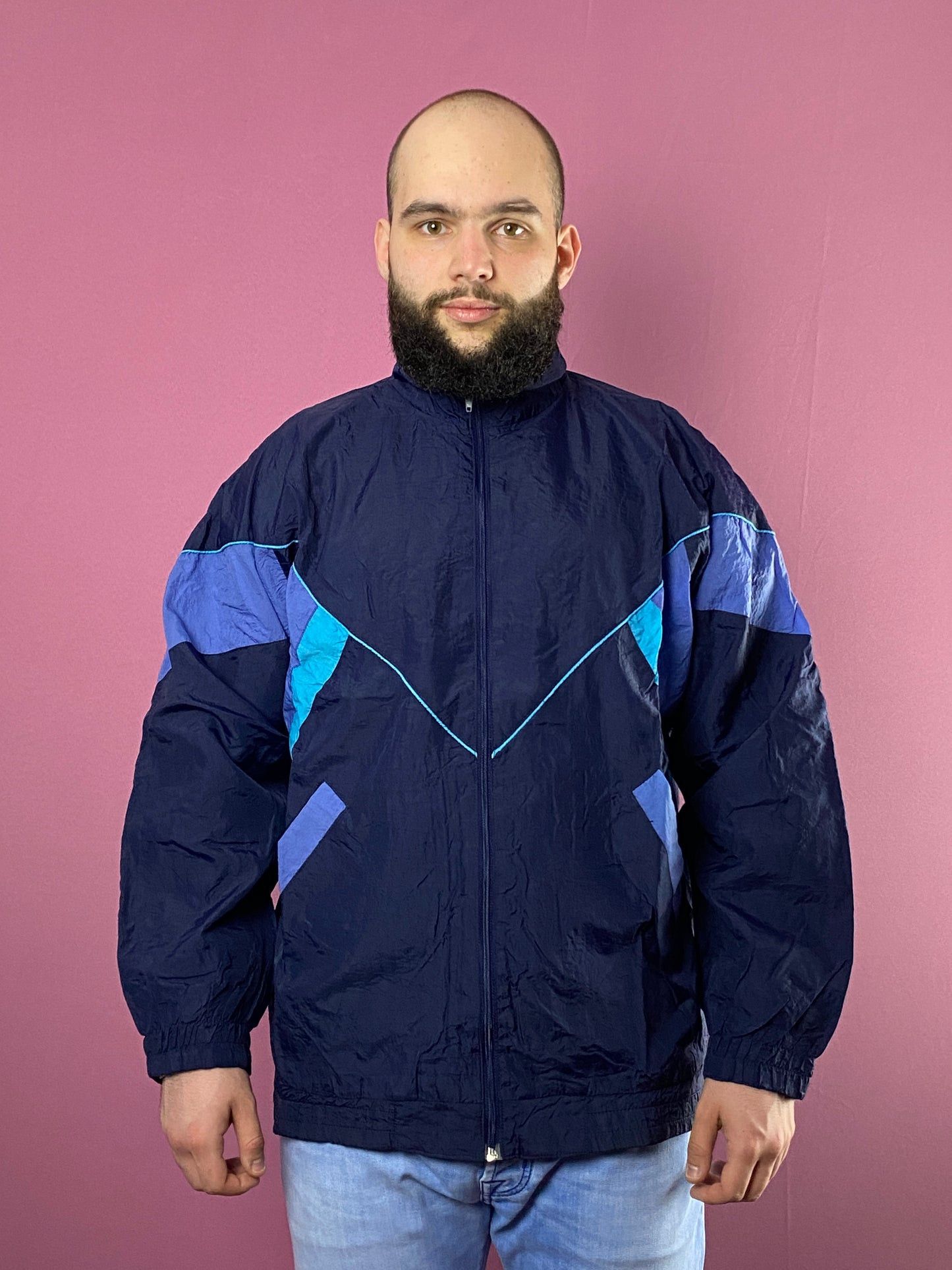 Vintage 90s Vintage Men's Windbreaker Jacket - L Size US L / EU 52-54 / 3 - 2 Thumbnail