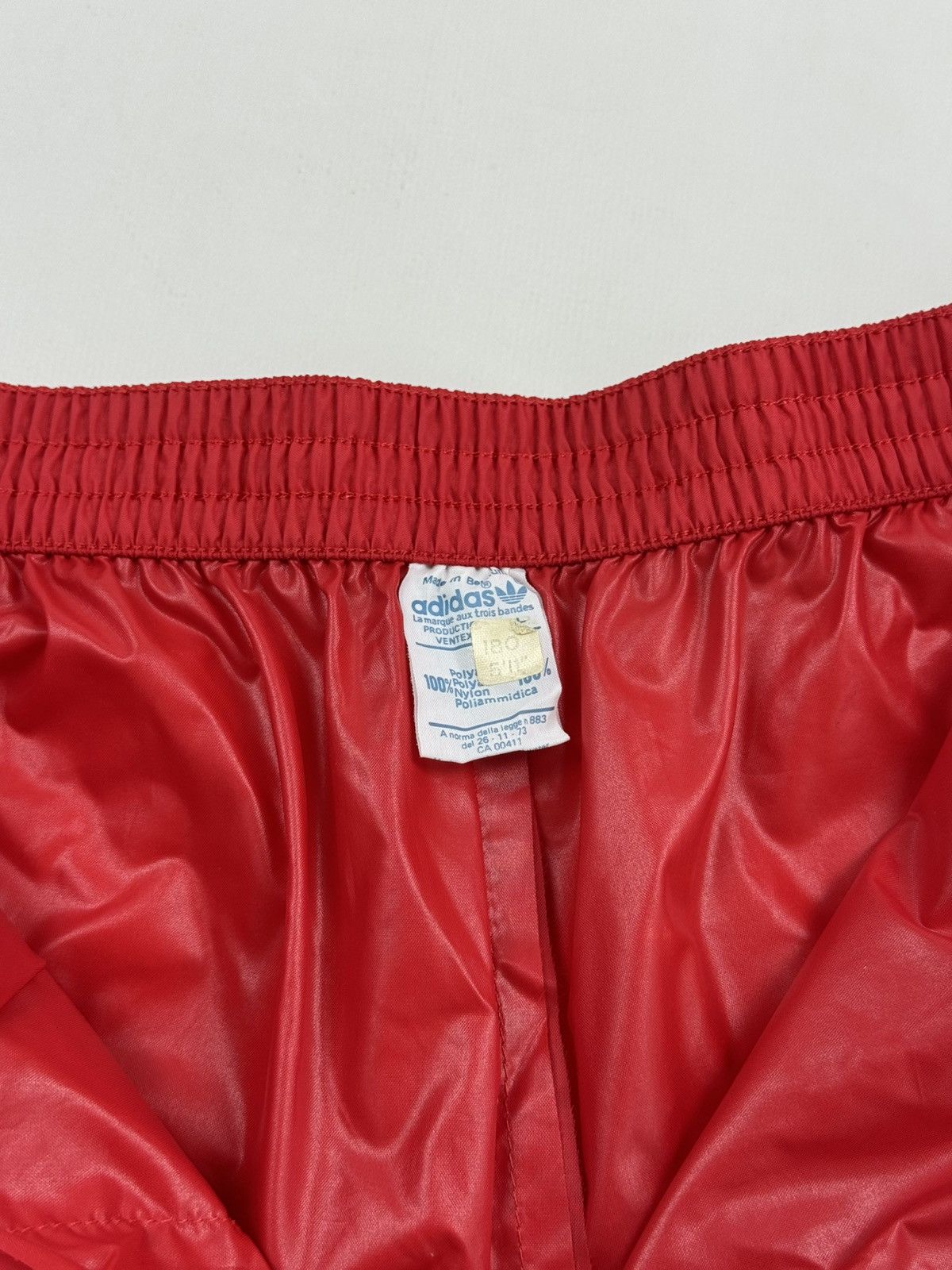 Adidas 1970’s Vintage Adidas Ventex Nylon Red Track Pants Size US 32 / EU 48 - 13 Thumbnail