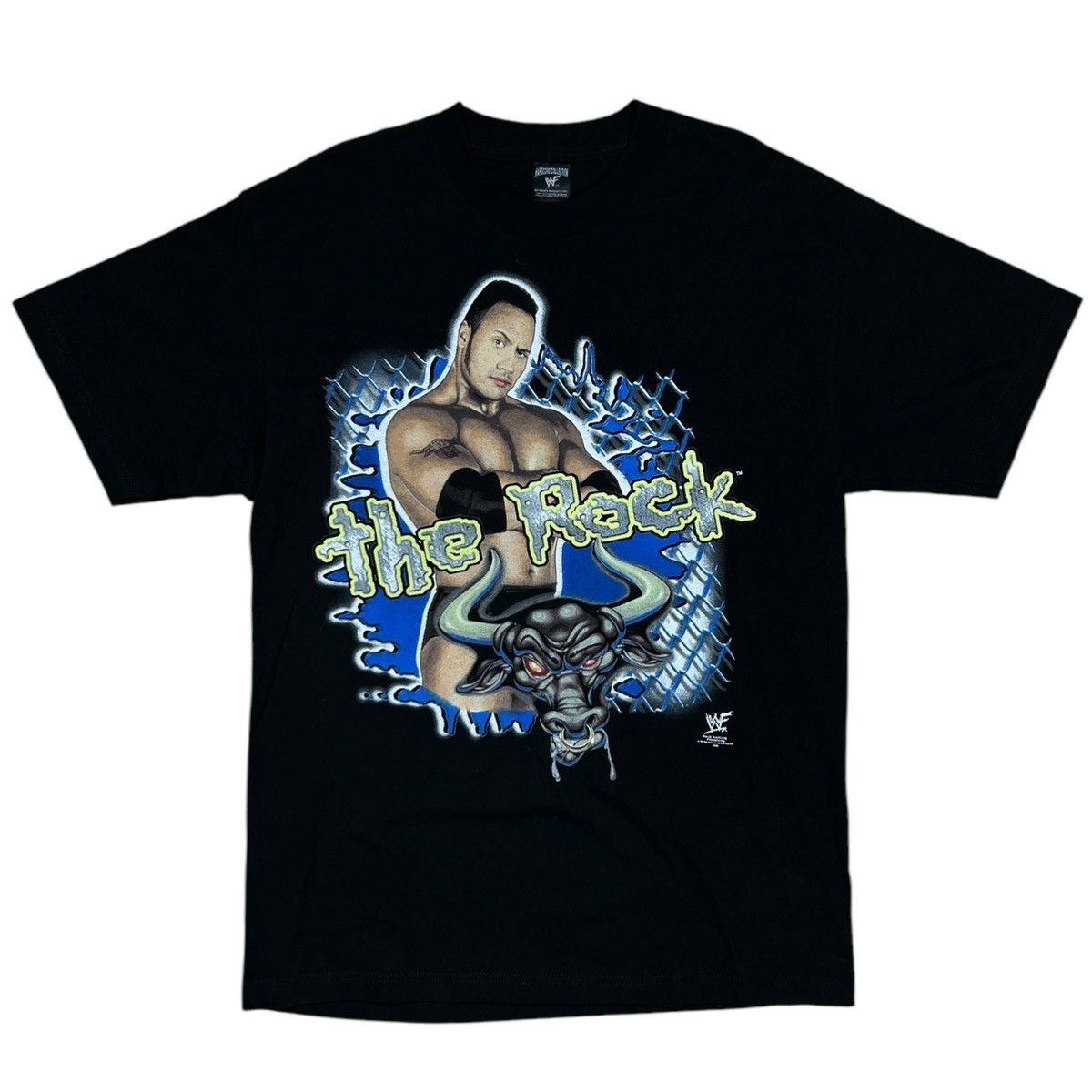 WWE 1999 WWF THE ROCK HARDCORE WRESTLER Size US XL / EU 56 / 4 - 1 Thumbnail