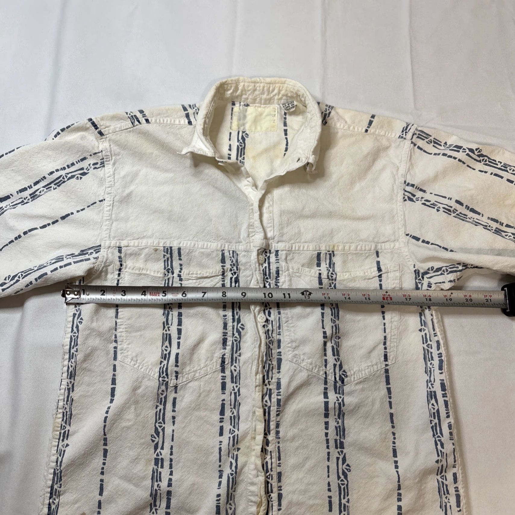 Vintage VINTAGE Men’s White 70s Button-Up Short Sleeve Shirt S Cotton Shirt Mens Far Size US S / EU 44-46 / 1 - 4 Thumbnail