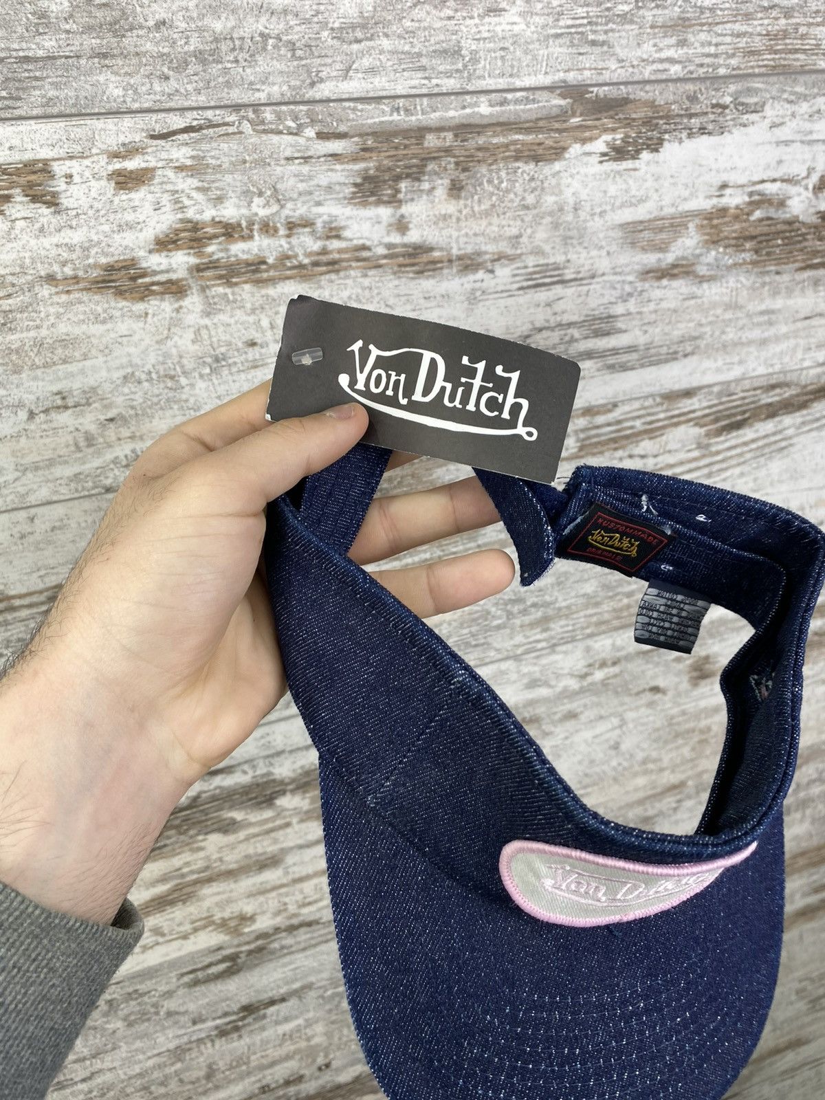 Vintage × Von Dutch Unisex Von Dutch visor cap hats OG streetwear drill Size ONE SIZE - 3 Thumbnail