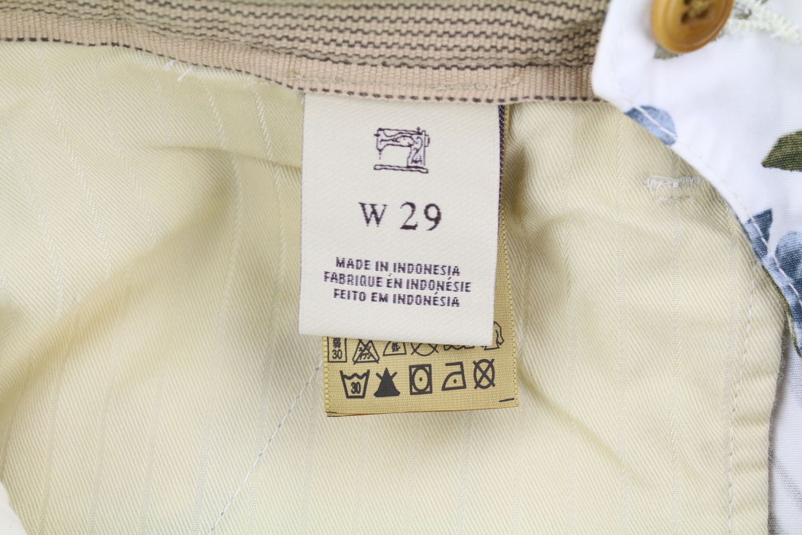 Scotch & Soda W29 Light Floral Pattern Cargo Pockets Zipper 84148 Size US 29 - 8 Thumbnail