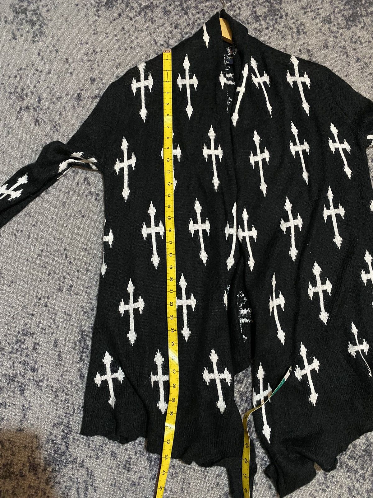 Hysteric Glamour × If Six Was Nine × Japanese Brand Y2k Neon Soda cross ifsixwasnine long cardigan Size US L / EU 52-54 / 3 - 9 Thumbnail
