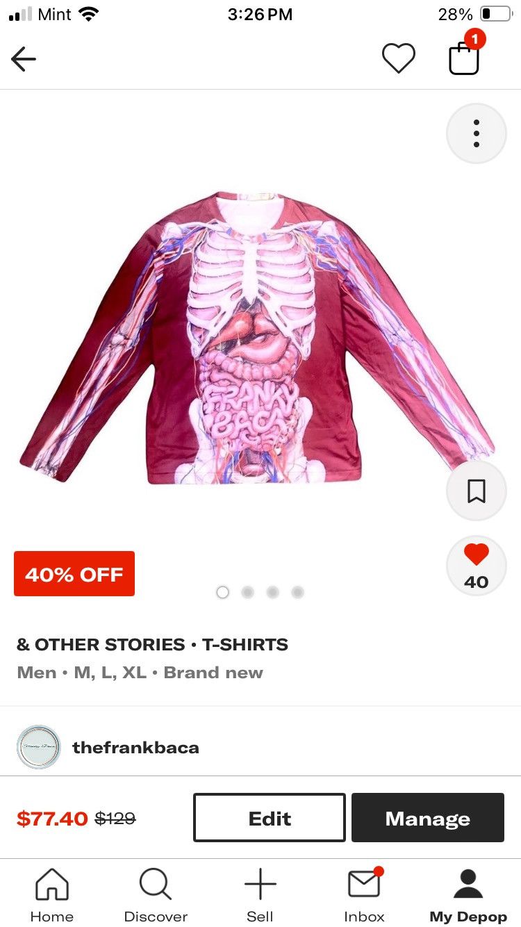 Other Franky Baca Anatomy Jersey Size US M / EU 48-50 / 2 - 2 Thumbnail