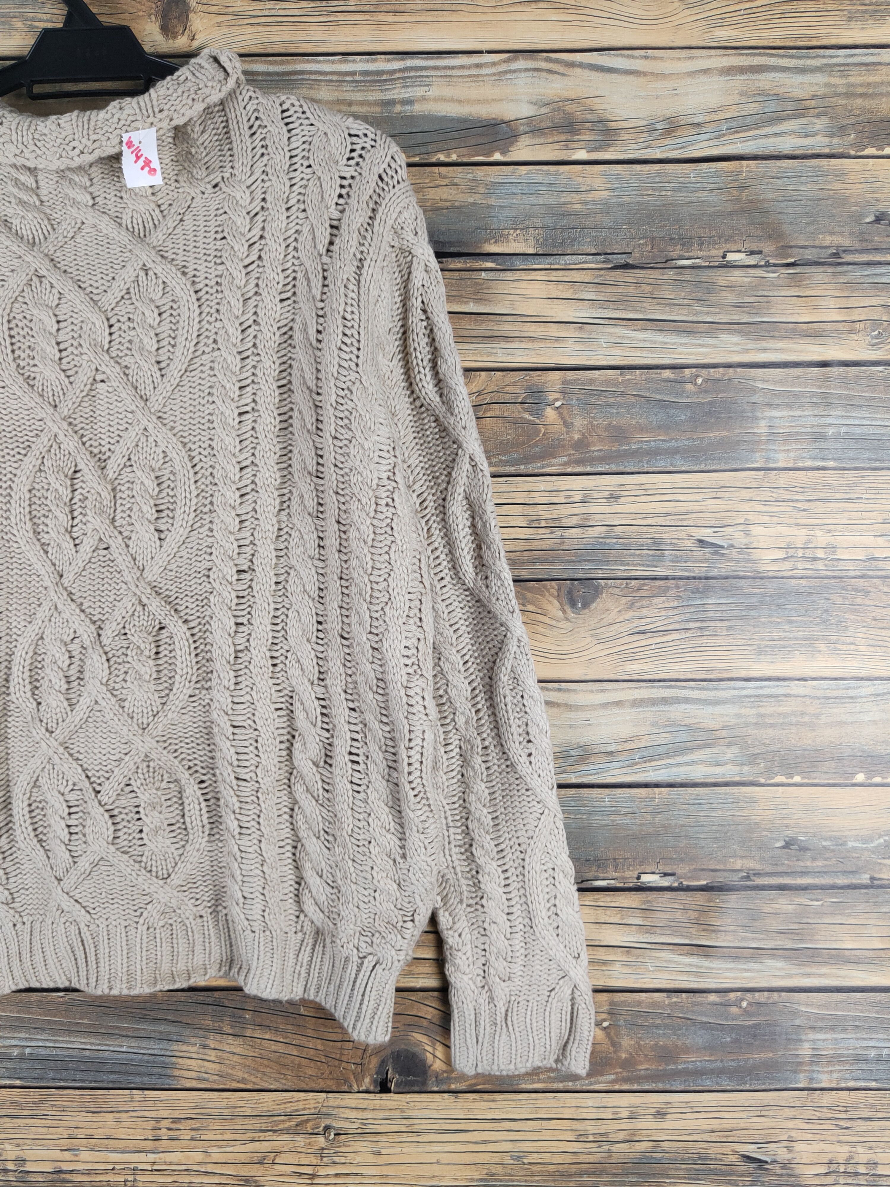 Vintage Japan vintage cable aran isle Knitwear Sweatshirts #W1470 Size US M / EU 48-50 / 2 - 5 Thumbnail