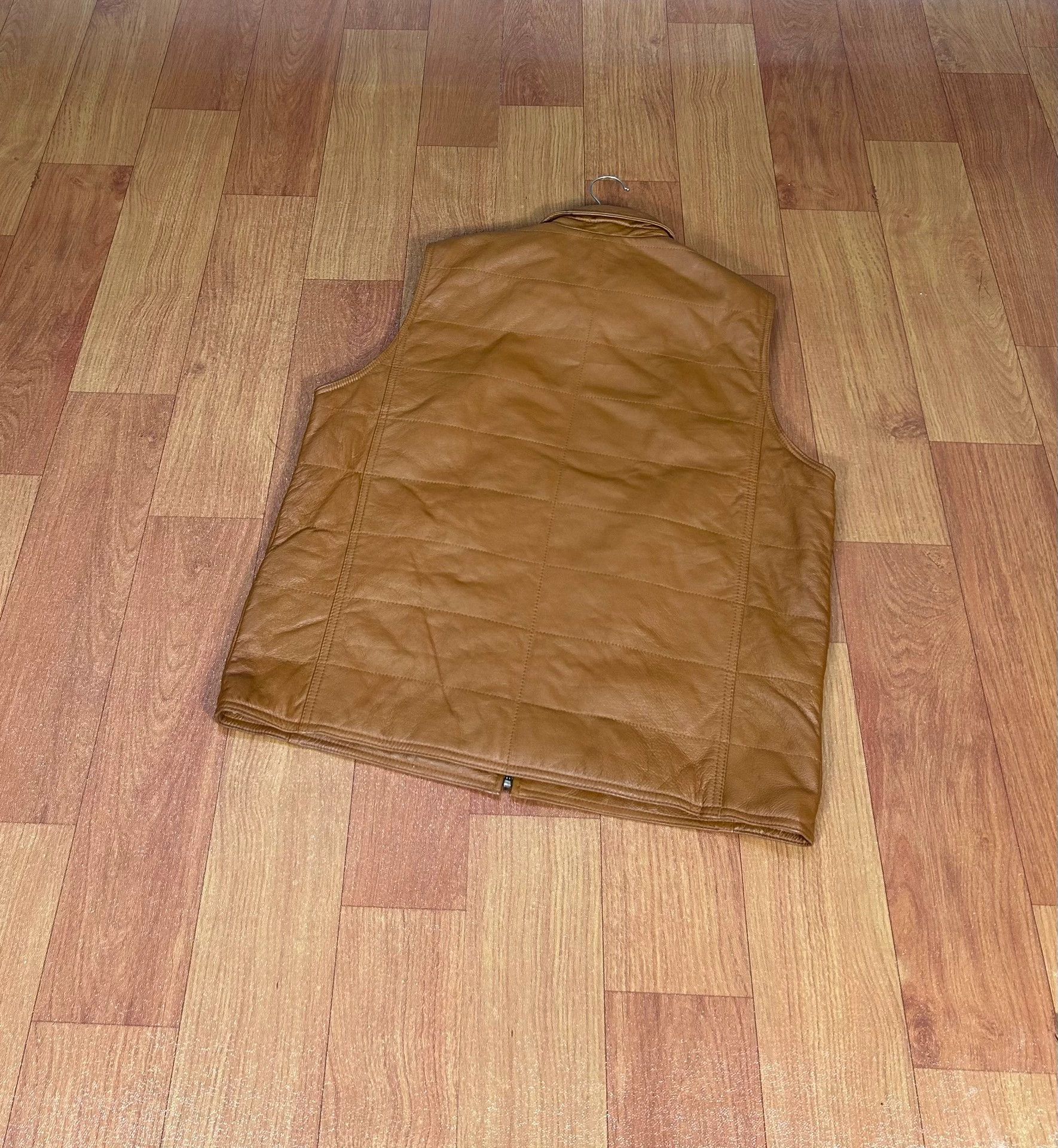 Gianni Valentino Vintage Men's Leather Vest / Outerwear Size US XL / EU 56 / 4 - 2 Thumbnail