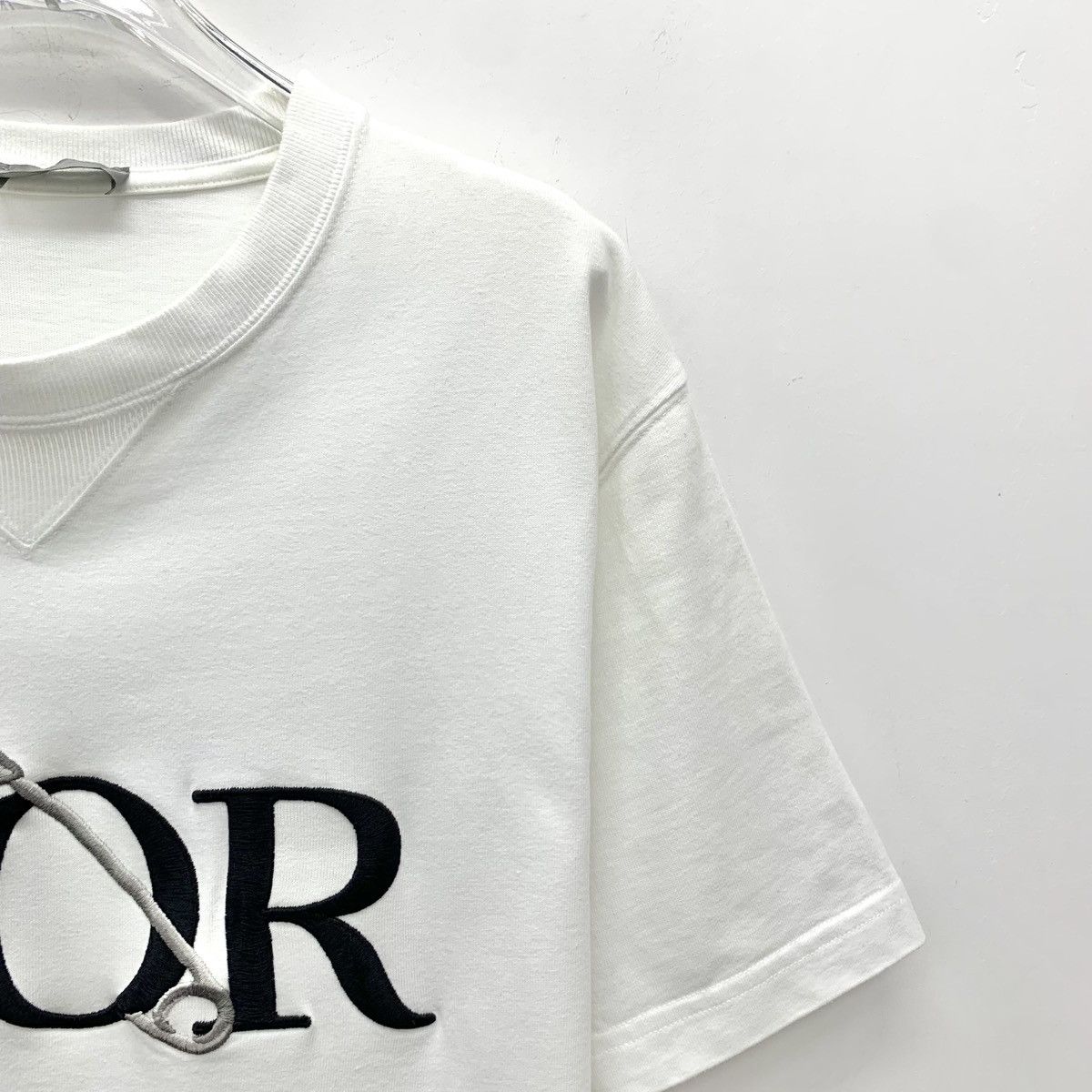 Dior Dior White Cotton Crew Neck Short Sleeve T-Shirt Size XL / US 12-14 / IT 48-50 - 3 Thumbnail