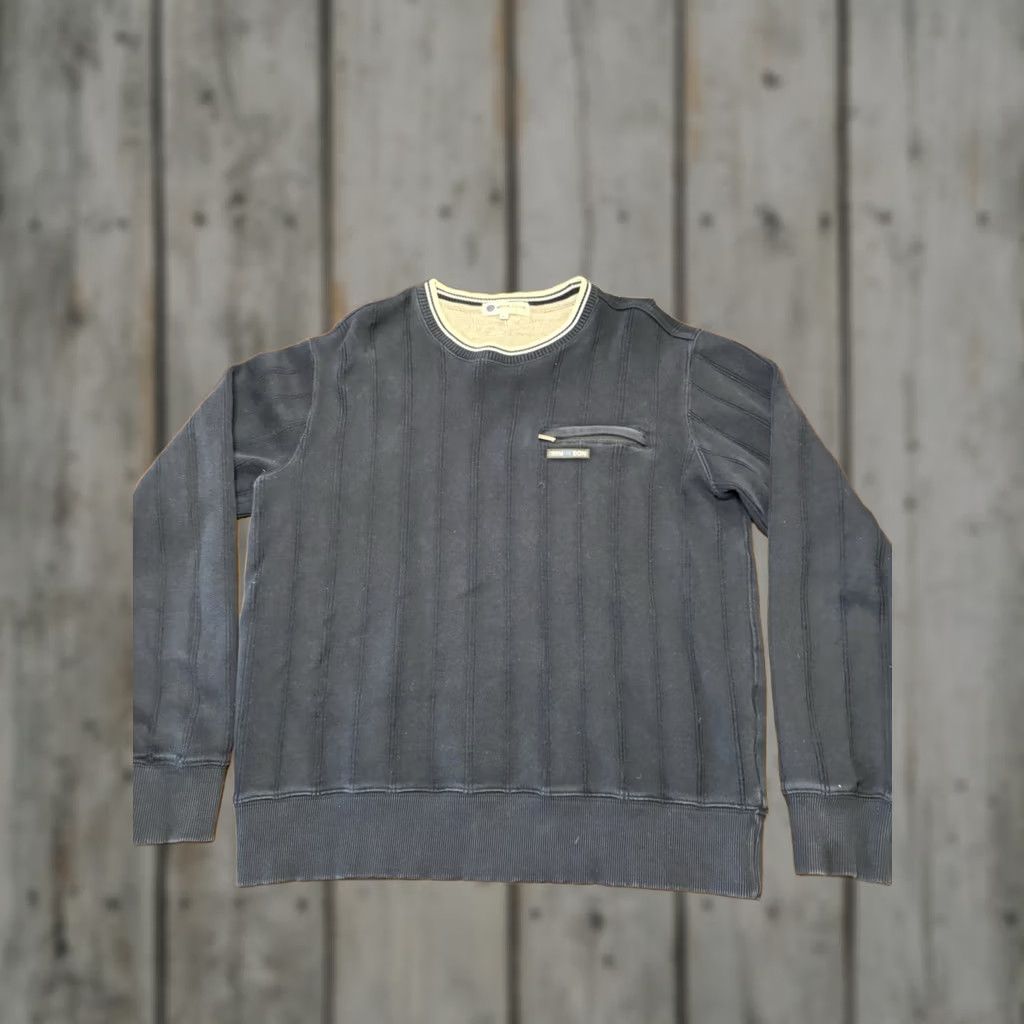 Vintage Wimbledon Sweater Cable-Knit Zip Pocket Navy Blue L Mens/Unisex Adults Crew Neck Pullover Tennis Long Description Size US L / EU 52-54 / 3 - 1 Thumbnail