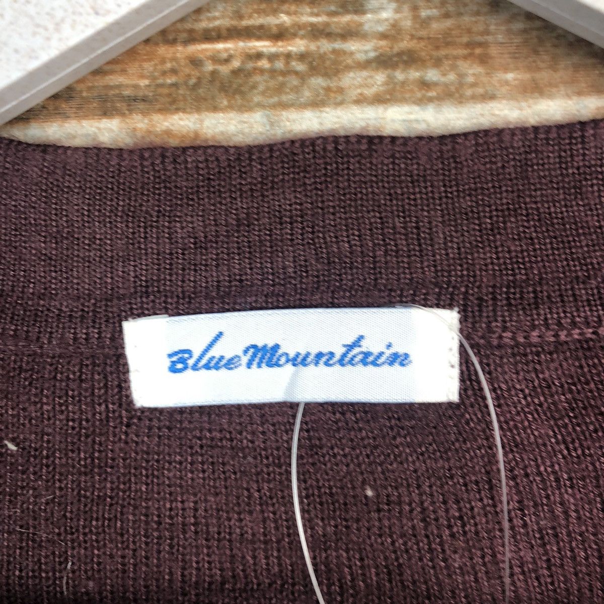Homespun Knitwear × Japanese Brand Blue Motion Maroon vintage Vest Knitwear #A1310 Size M / US 6-8 / IT 42-44 - 11 Thumbnail