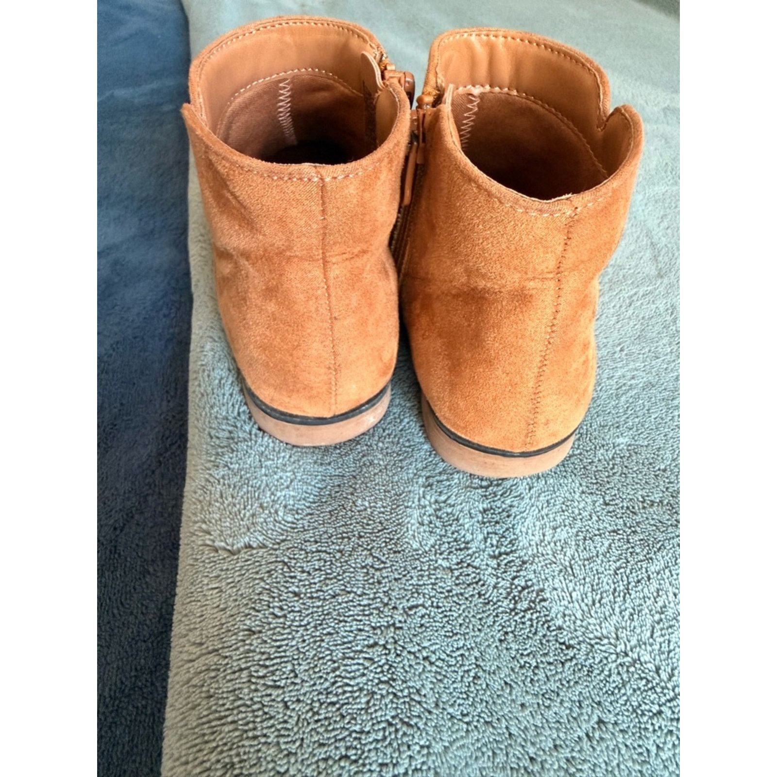 & Other Stories Kids Cat & Jack Tan Suede Ankle Booties Size US 11 / IT 41 - 3 Thumbnail