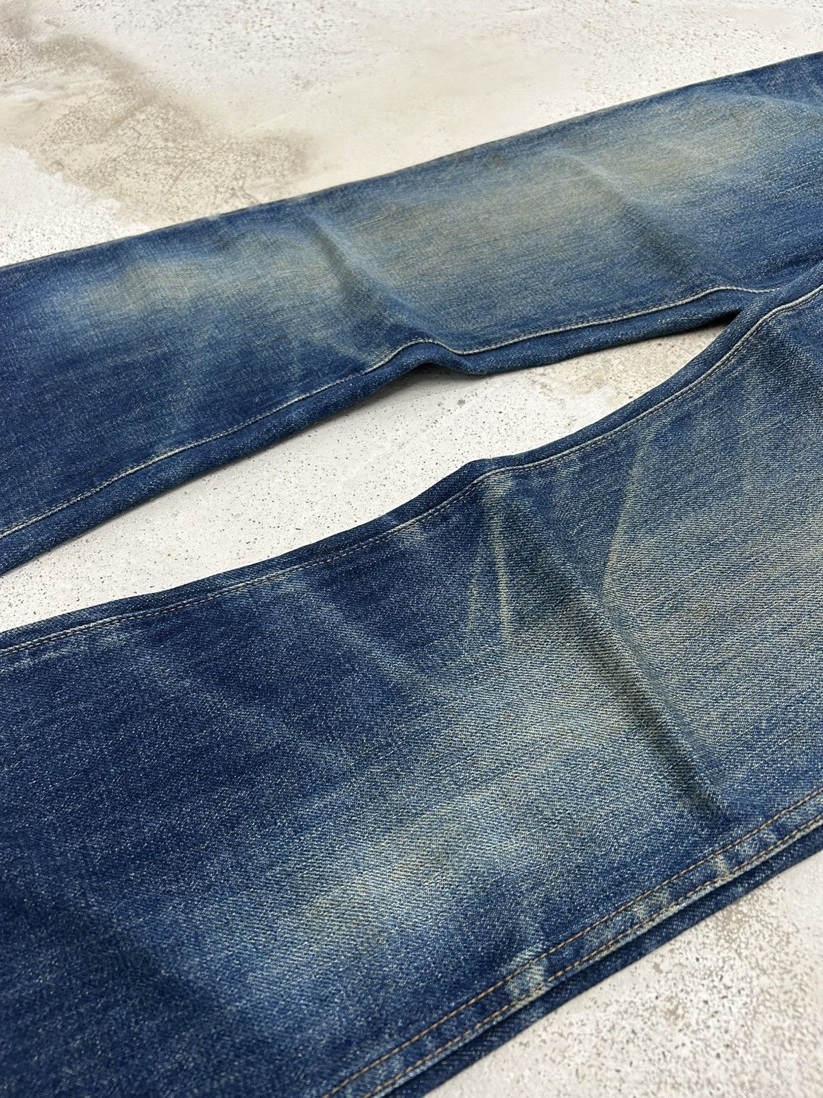 Big John Vintage 80s Big John Bell Bottom Mid Rise Mud Washed Size US 29 - 6 Thumbnail