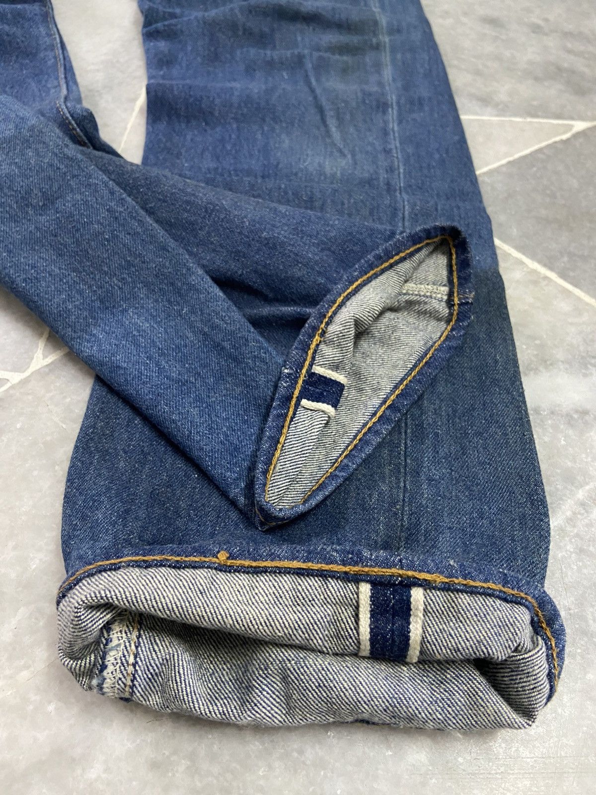 Levi's VTG 70’s Levis 501 Redline Selvedge Jeans Top Button #2 Size US 30 / EU 46 - 2 Thumbnail